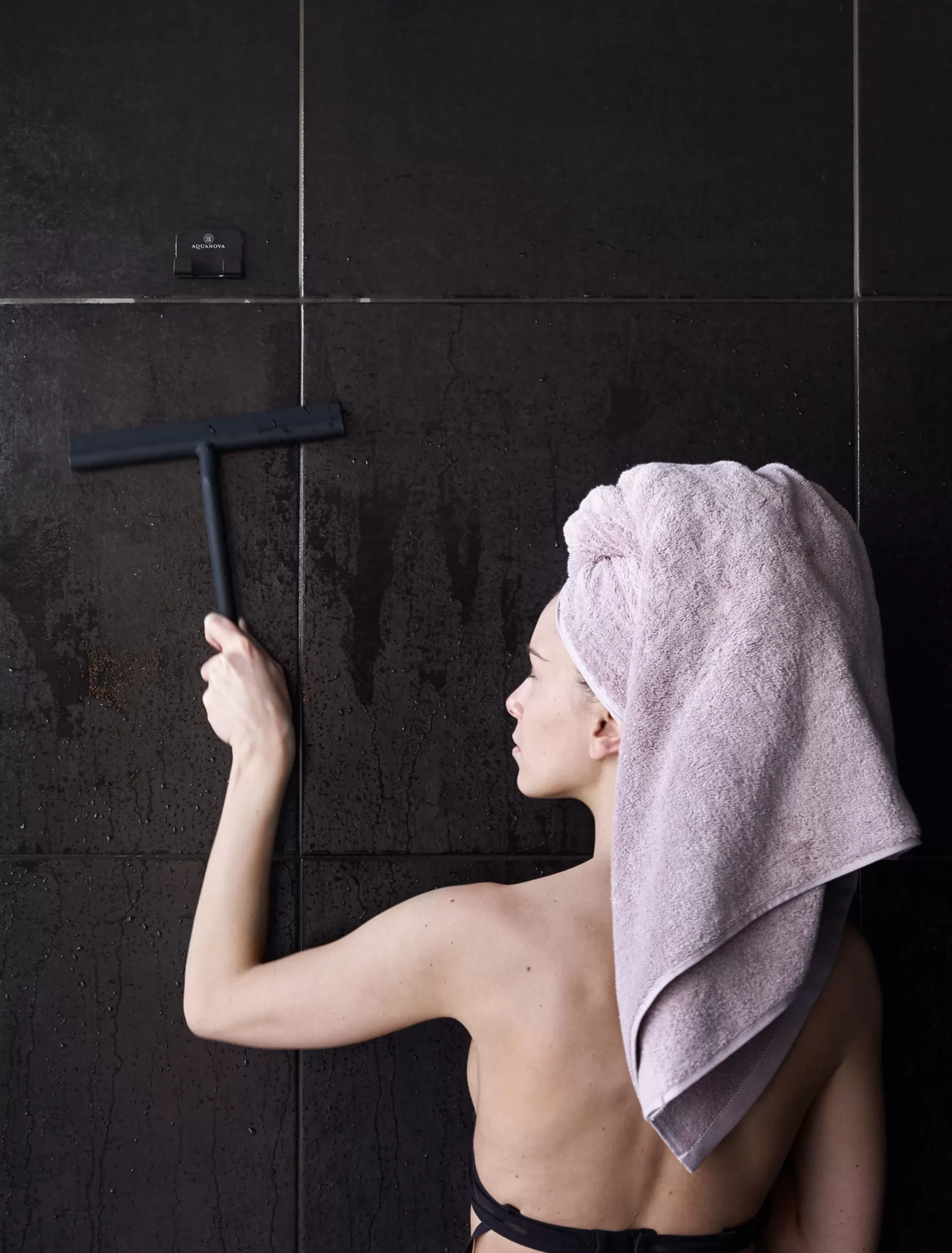 Aquanova Eraser*Arvid Shower Wiper, Color Linen (Arvbwm-16)