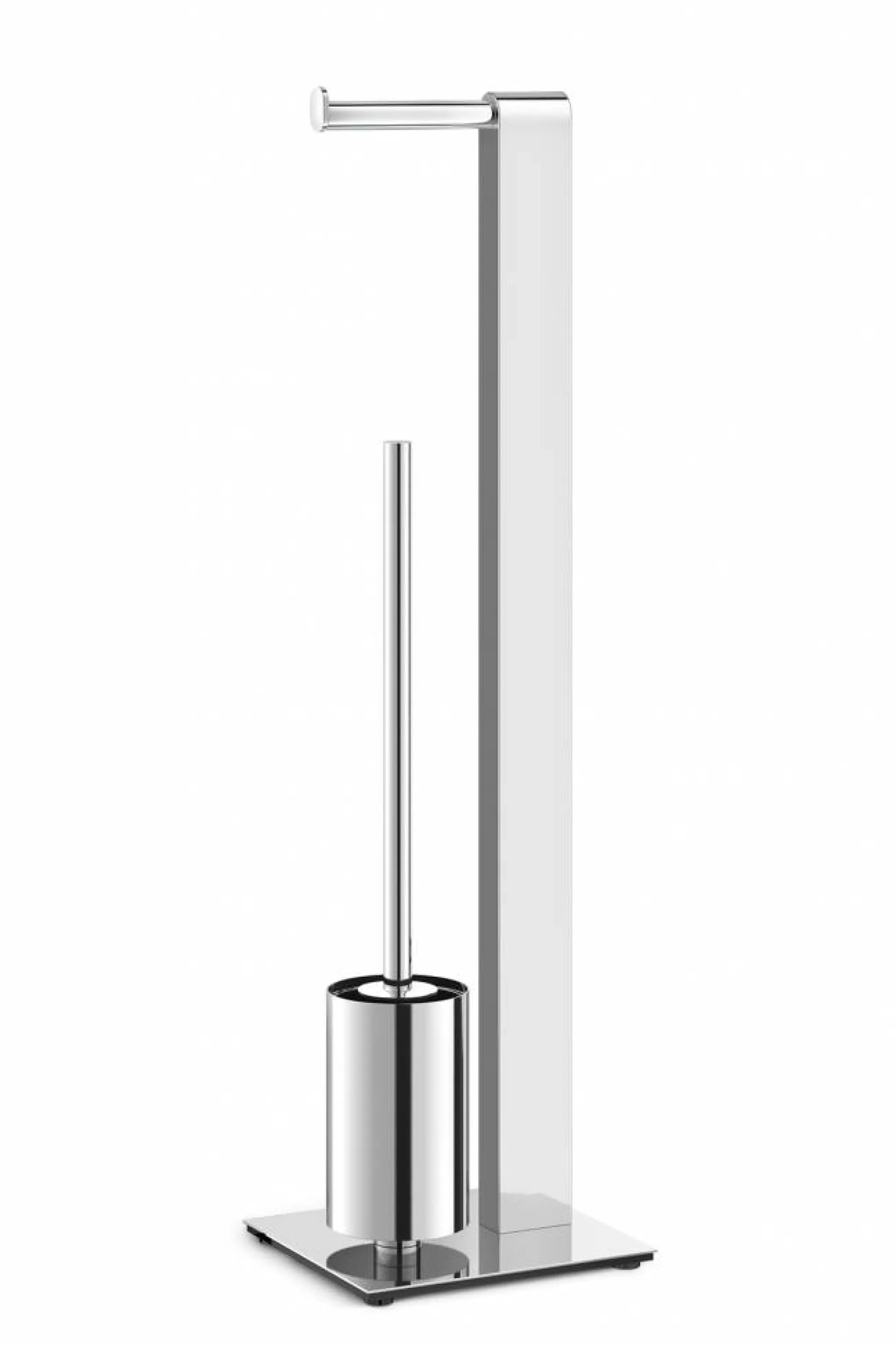 Zack Toilet Butler*Atore Toilet Butler 40455 (Gloss Stainless Steel) - Toilet Brush With Roll Holder