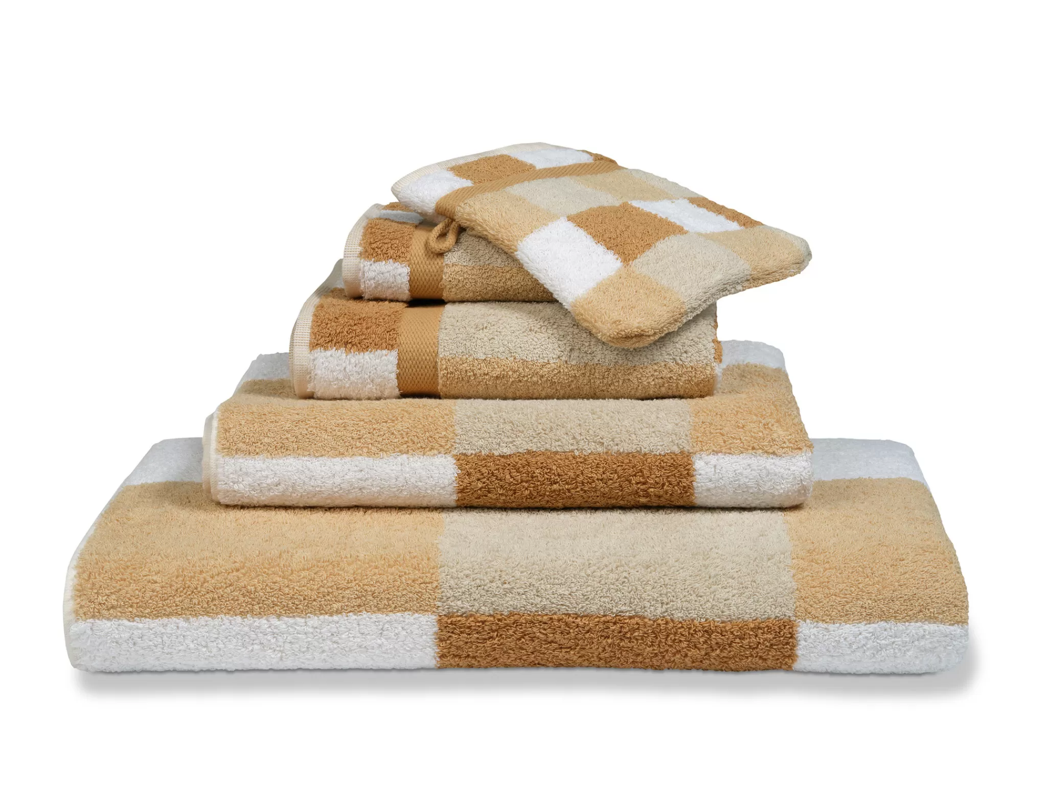 Vandyck Ranger*Bath Textiles Boston Color Sandy Gold-117 (Co020) Block Motif