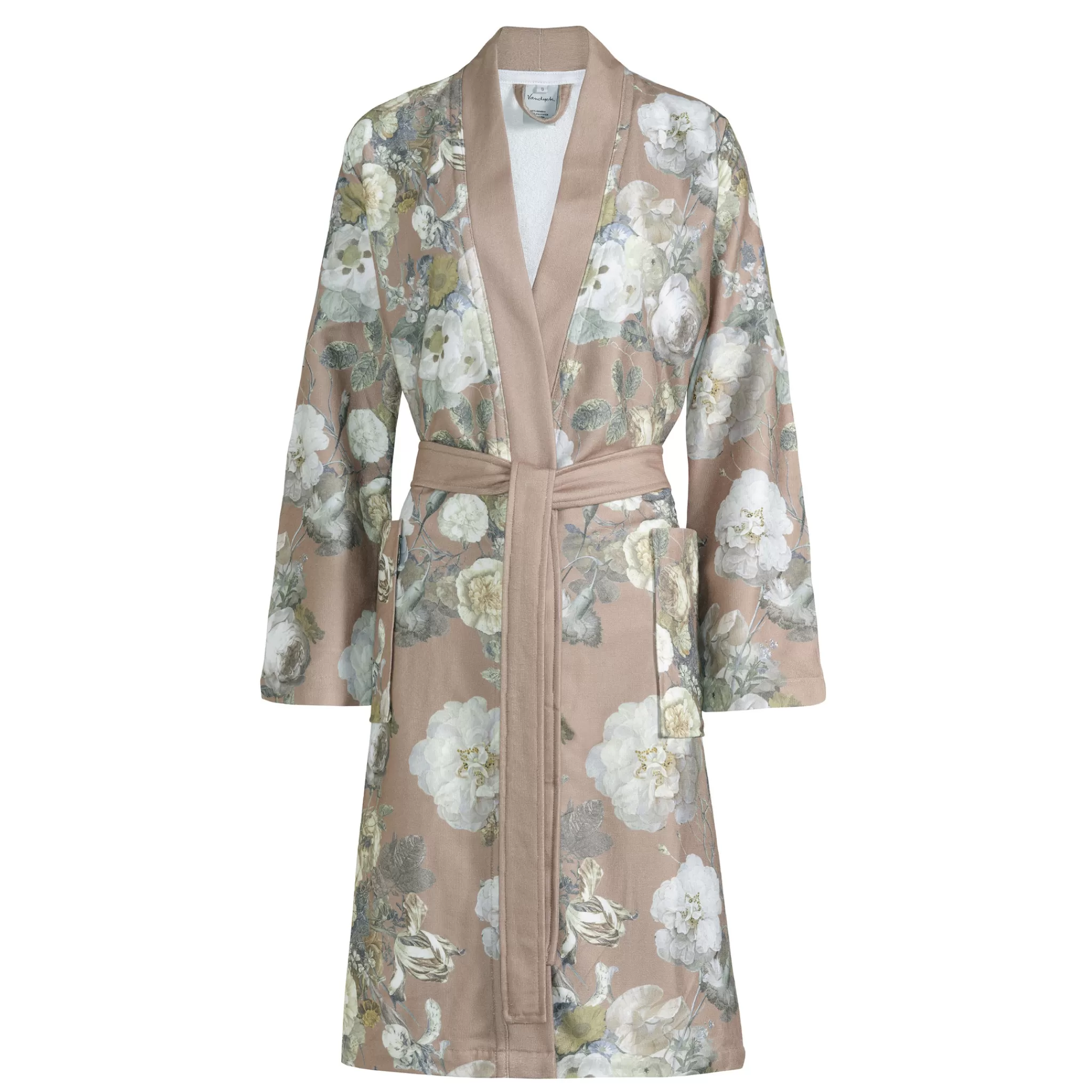 Vandyck Short Bathrobe*Bathrobe Abbey Color Sand (Bage22201)