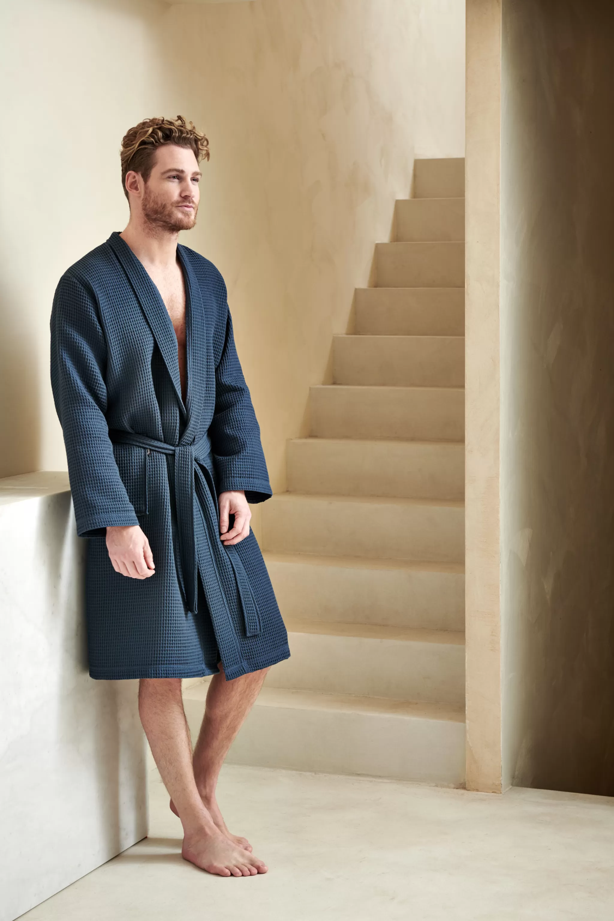 Vandyck Gentlemen*Bathrobe Biarritz Navy-036 (Bage20106)