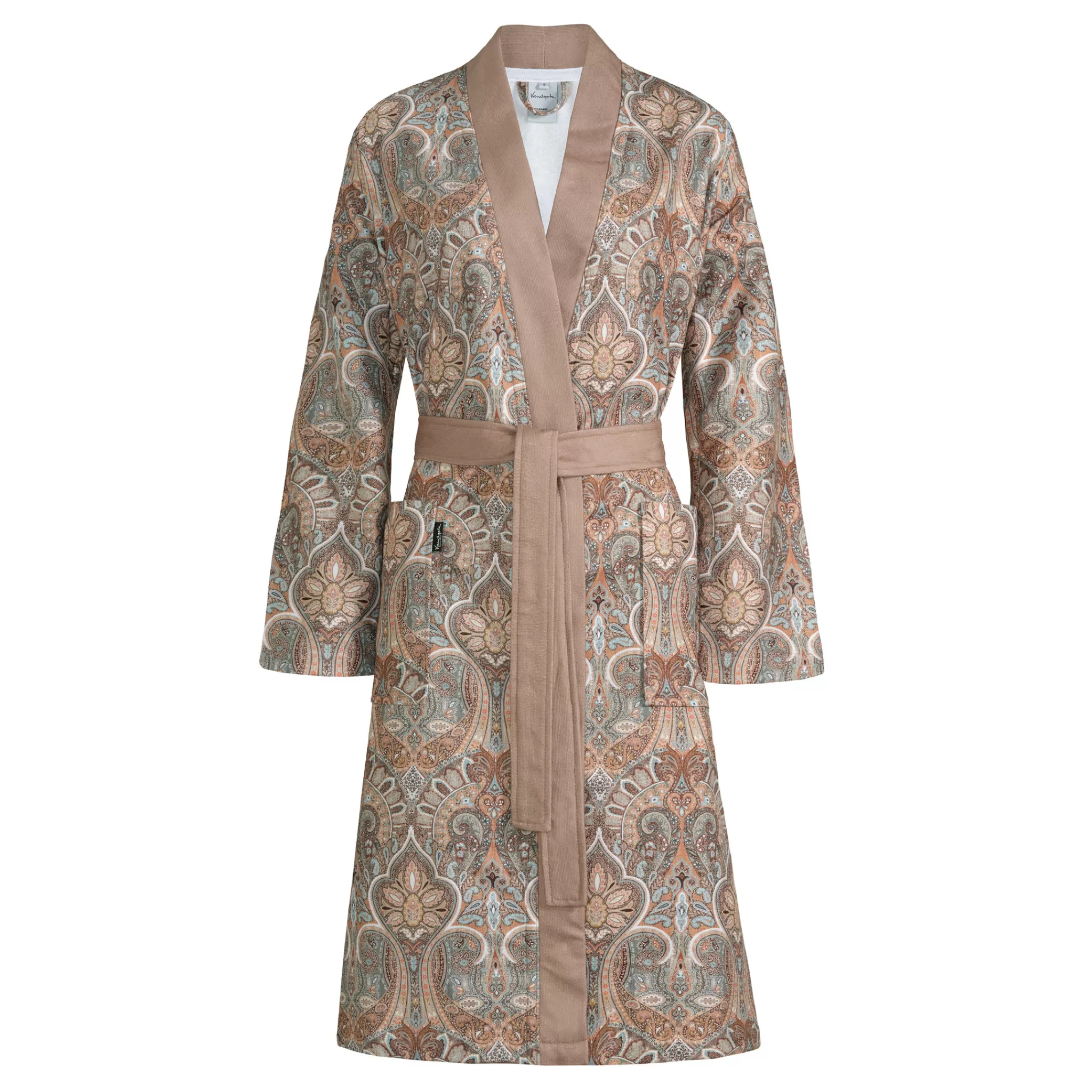 Vandyck Short Bathrobe*Bathrobe Emma Color Fudge (Bage22202)