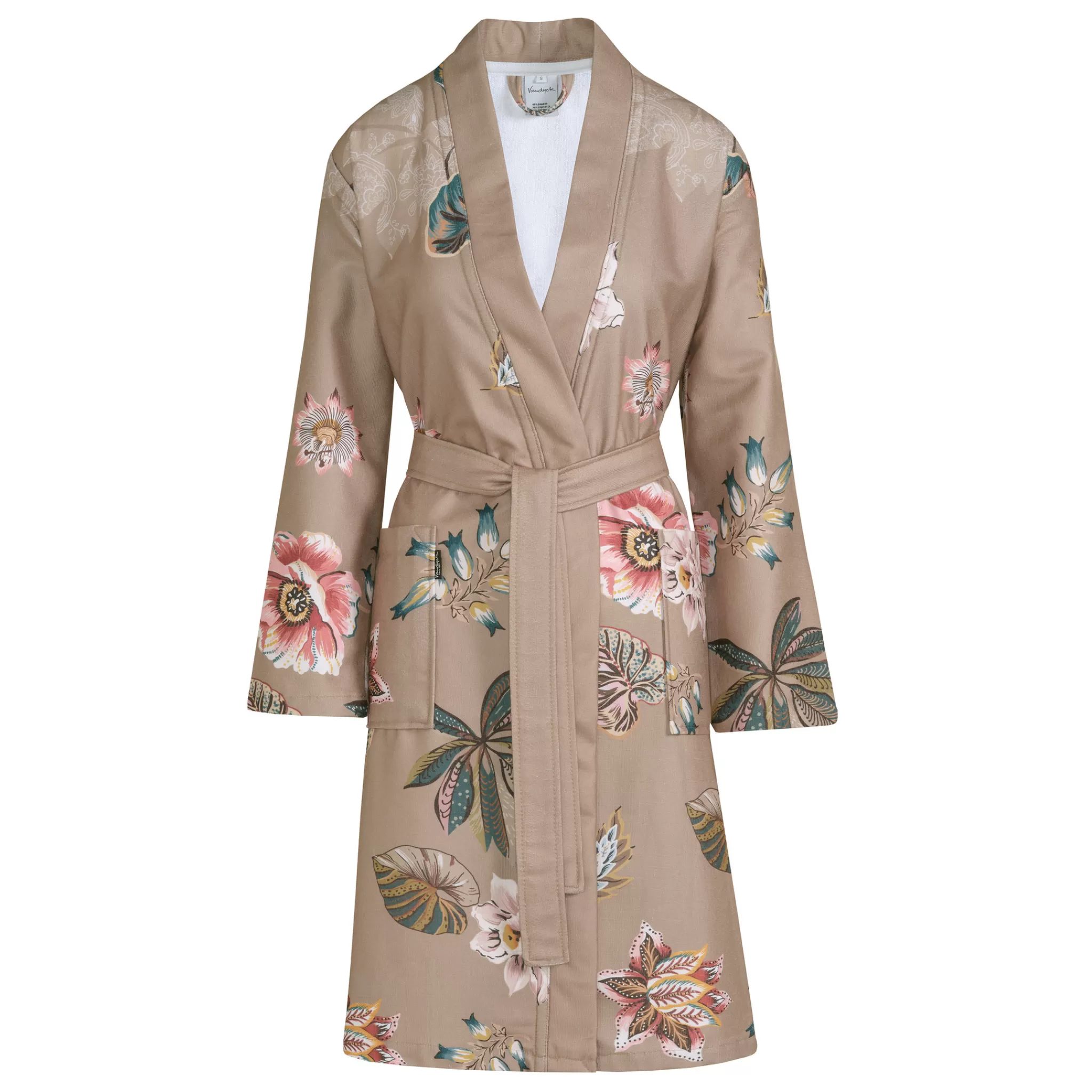 Vandyck Short Bathrobe*Bathrobe Flora Color Fudge-183 (Bage22203)