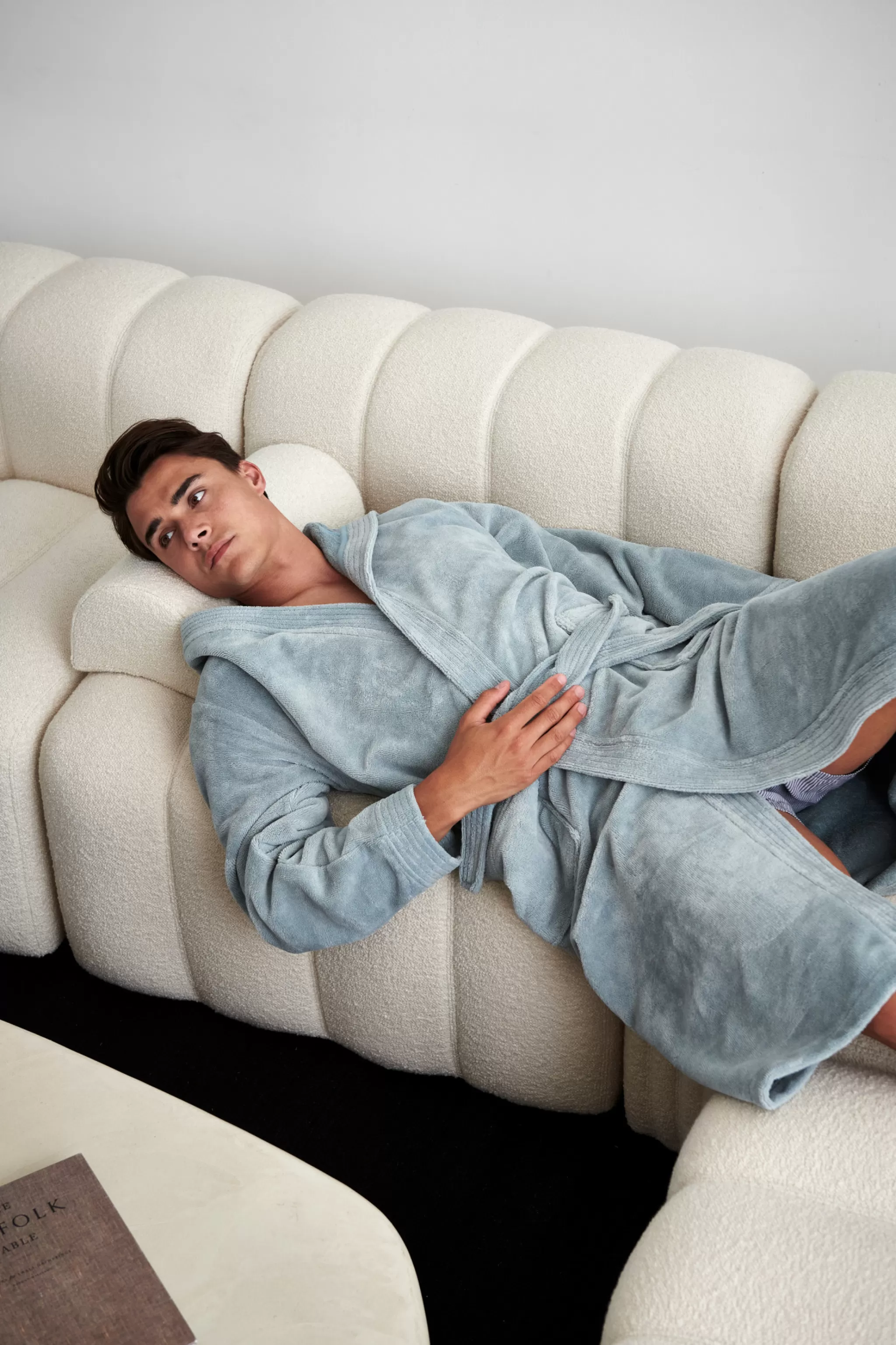 Vandyck Gentlemen*Bathrobe Taylor Color Pearl Blue (Bage22205)