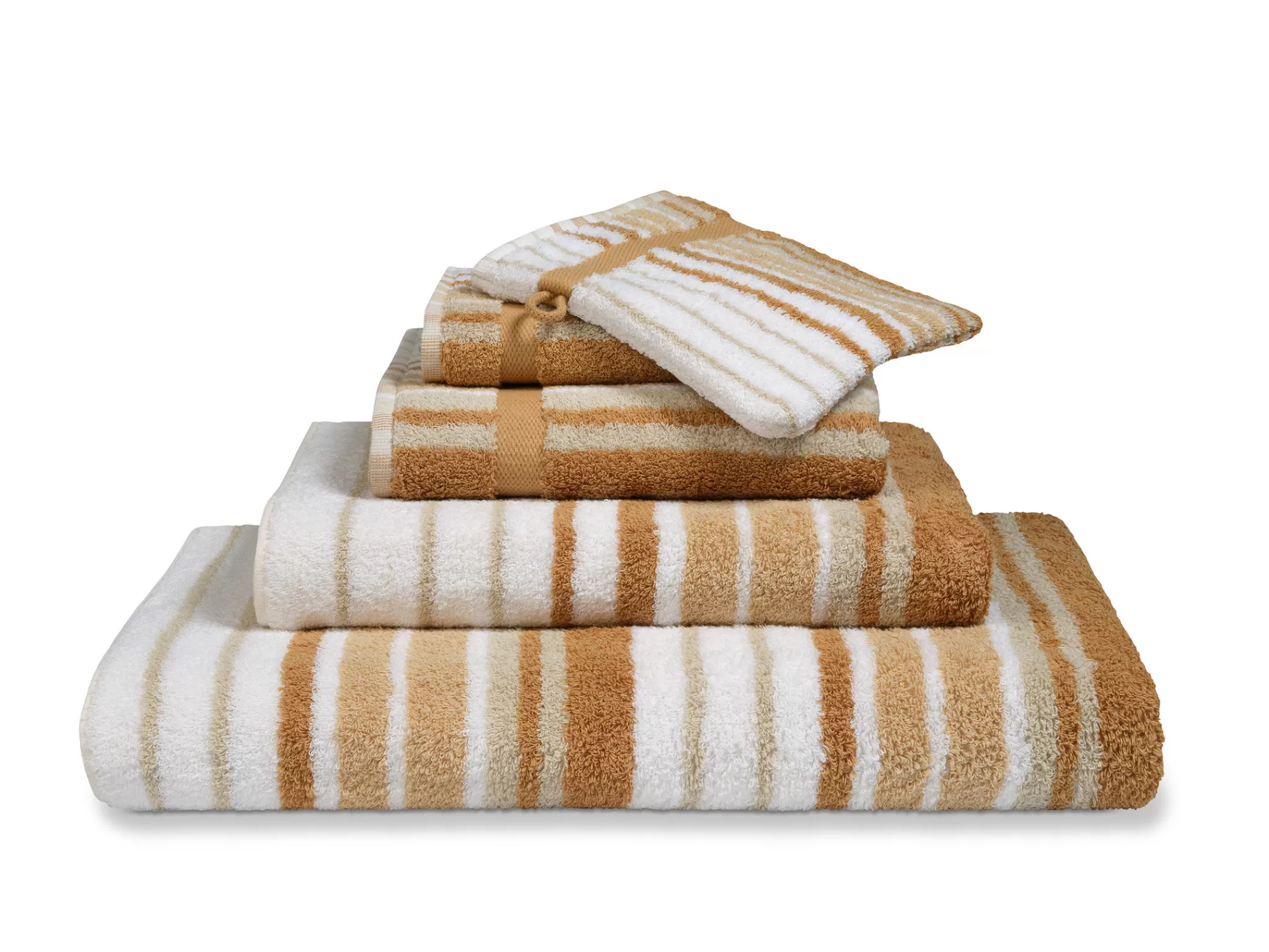 Vandyck Ranger*Bathroom Textiles Ontario Color Sandy Gold (Co025) Narrow Stripes