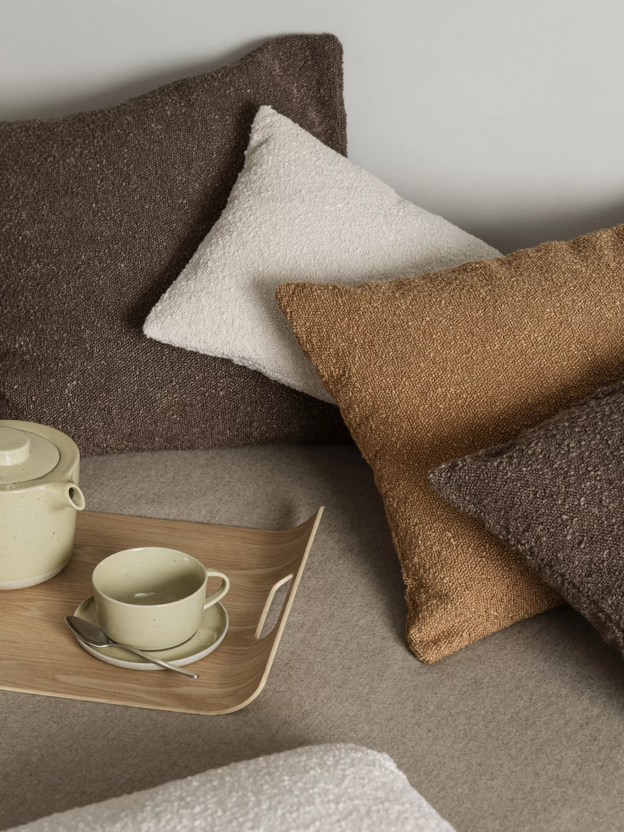 Blomus Decorative Pillows*Boucle Cushion Cover 40X60 - Tan (66603)