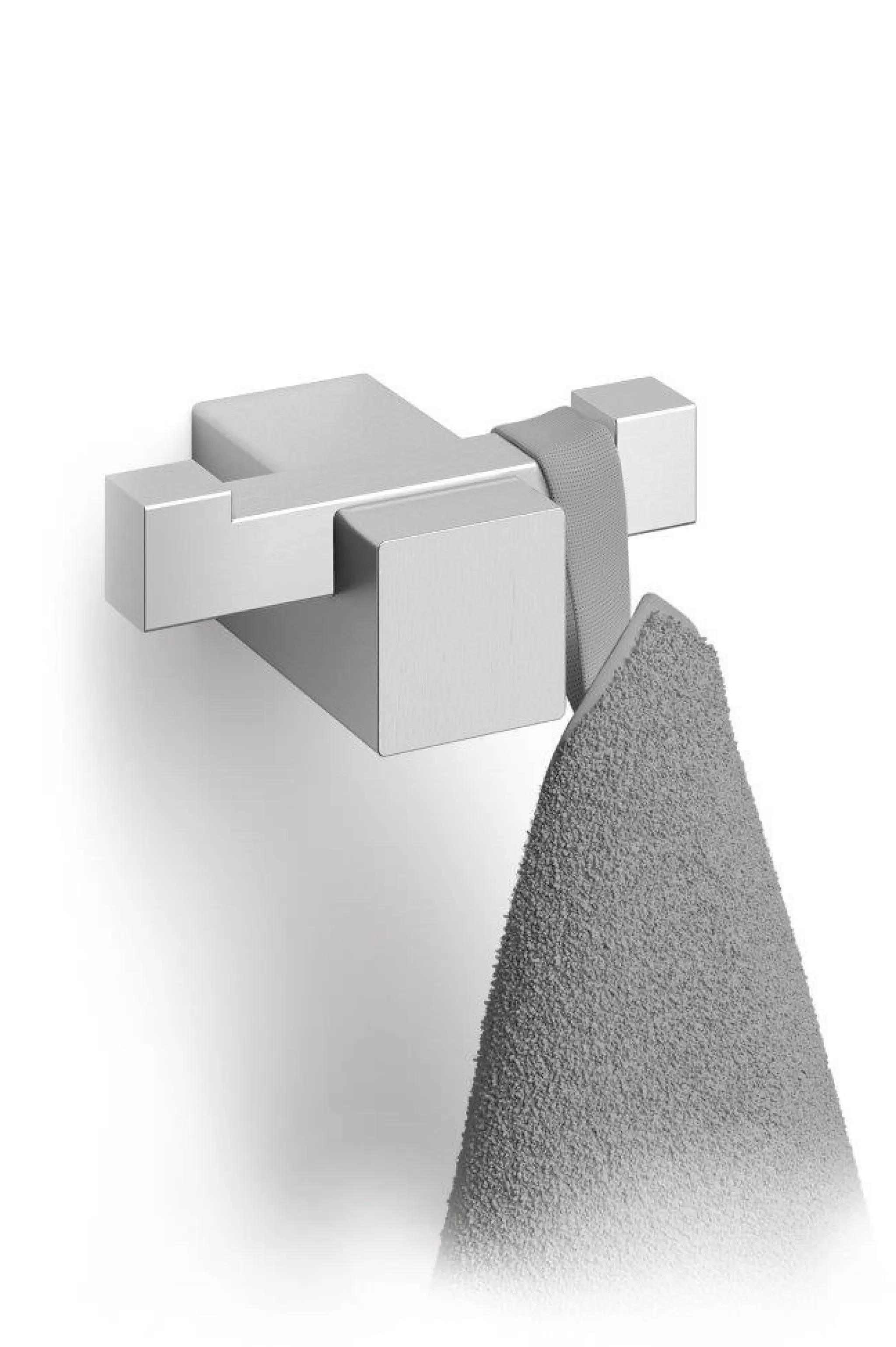 Zack Towel Hook*Carvo Towel Hook Double 40484 (Brushed Stainless Steel)