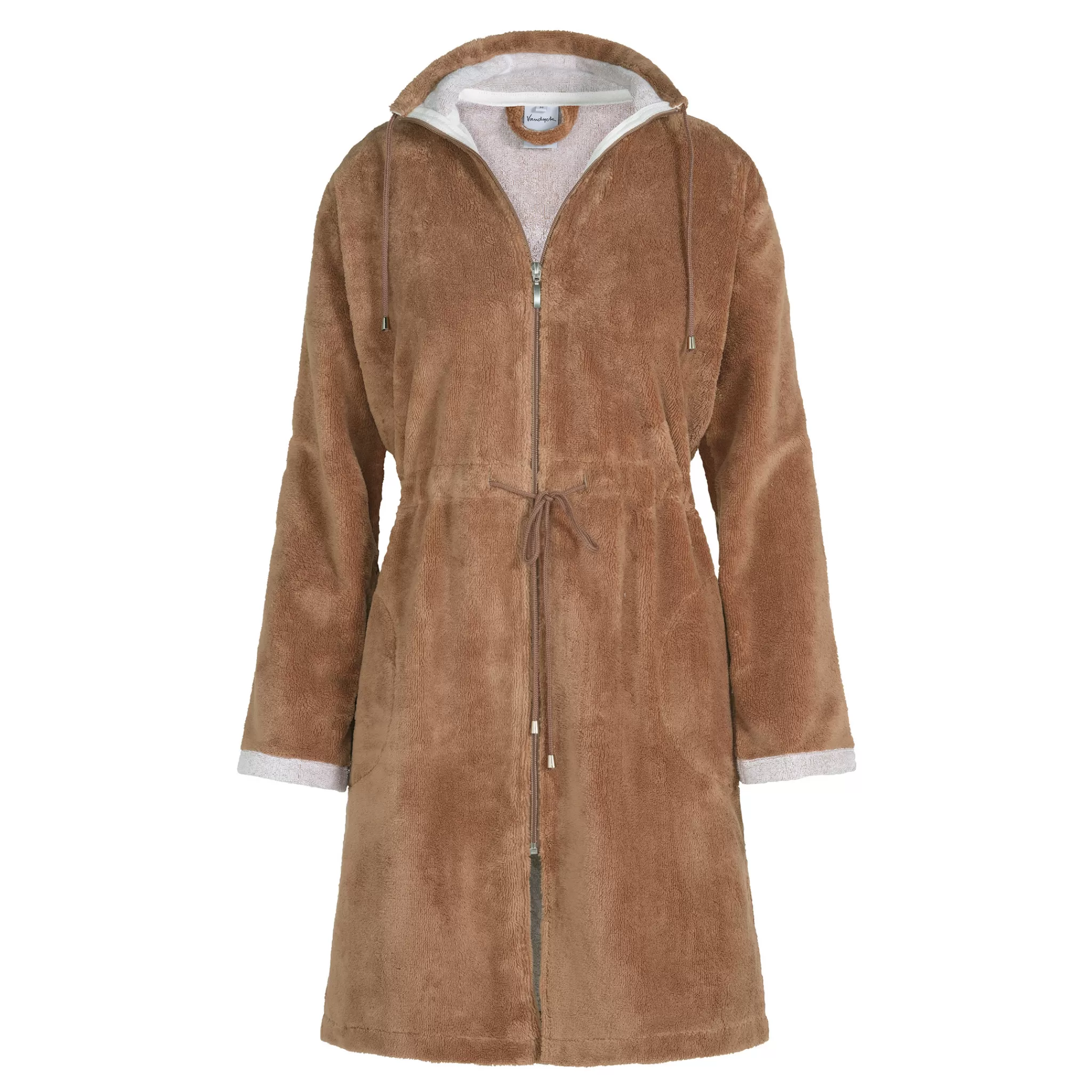 Vandyck Short Bathrobe*Chicago Bathrobe Color Brownie (Bage14202)