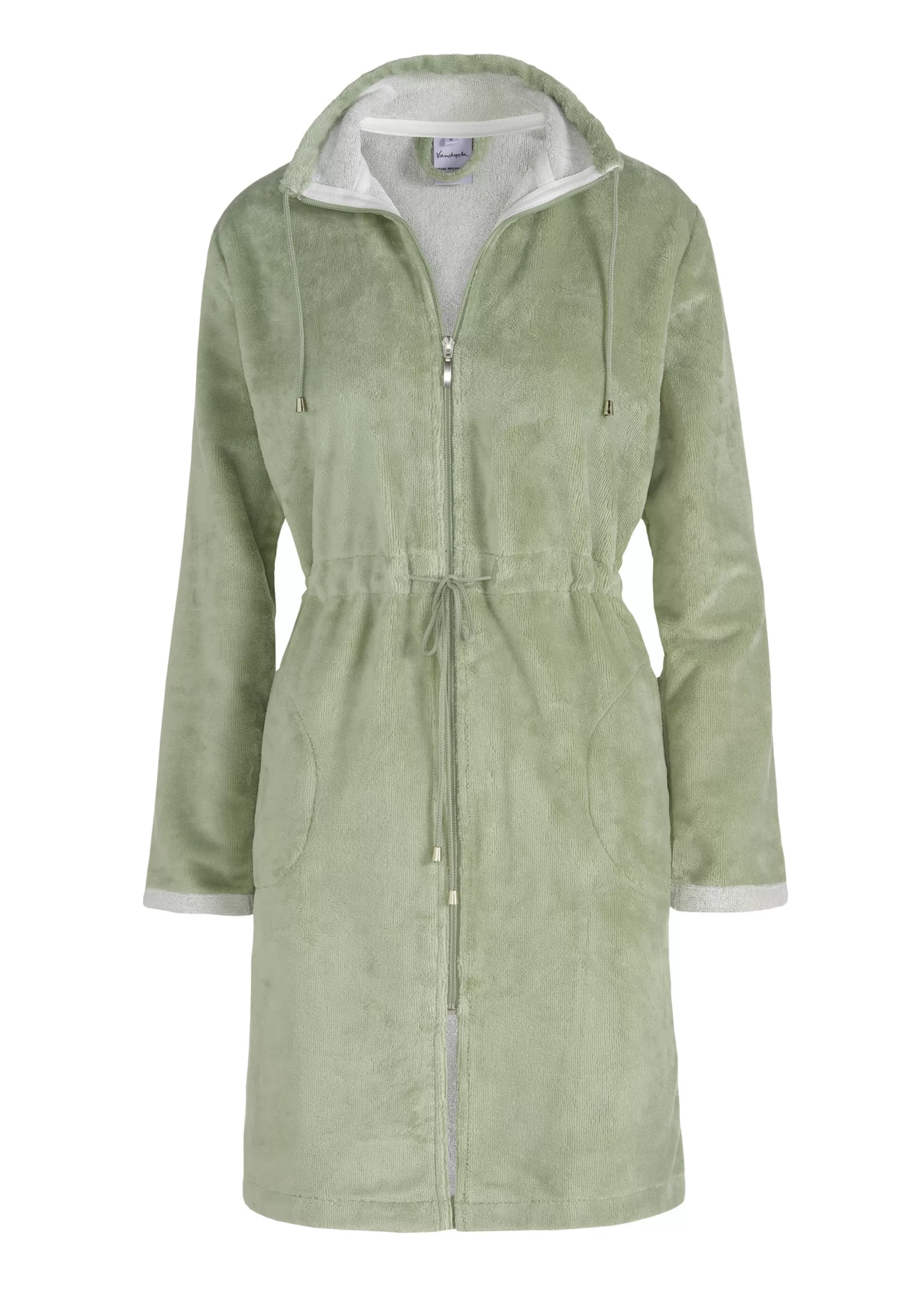 Vandyck Short Bathrobe*Chicago Bathrobe Color Light Olive-123 (Bage14202)
