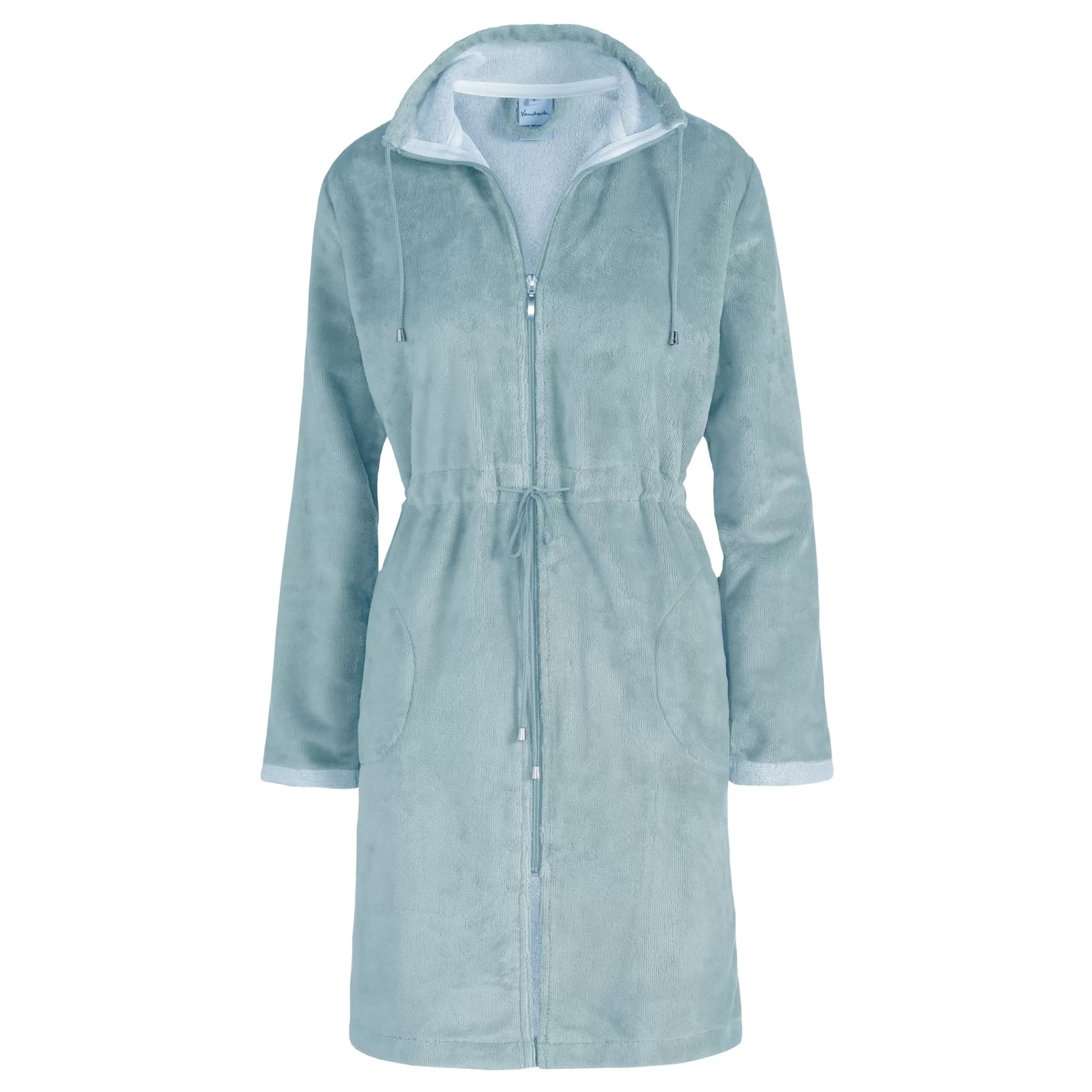 Vandyck Short Bathrobe*Chicago Bathrobe Color Pearl Blue (Bage14202)