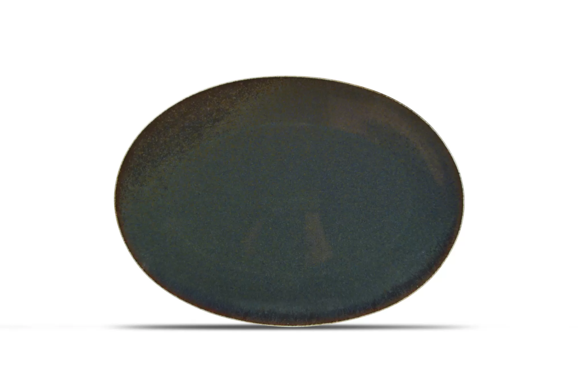 Clearance Cirro Flat Plate Oval / Serving Plate 36 Cm - Green Multi (740557) Circo