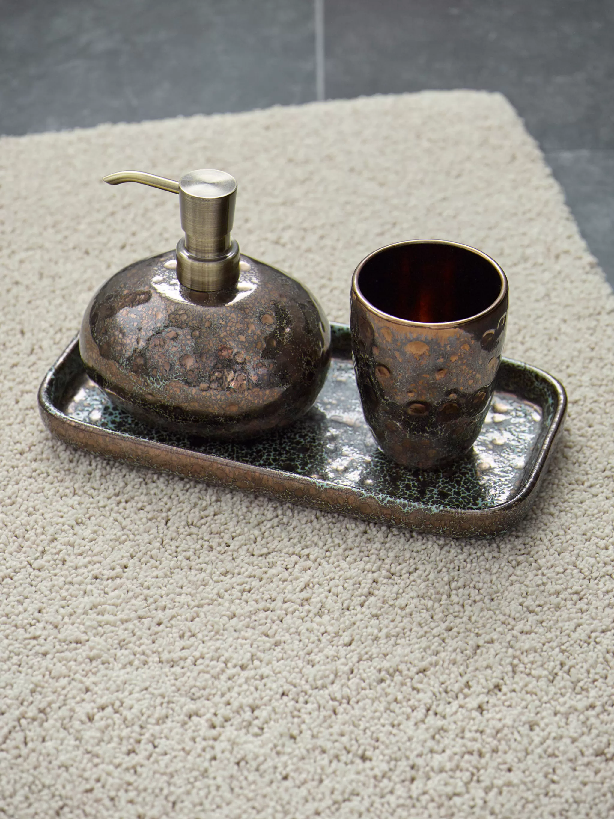 Aquanova Beauty Box*Cup / Toothbrush Holder Ugo Vintage Bronze-854 (Ugotum-854)