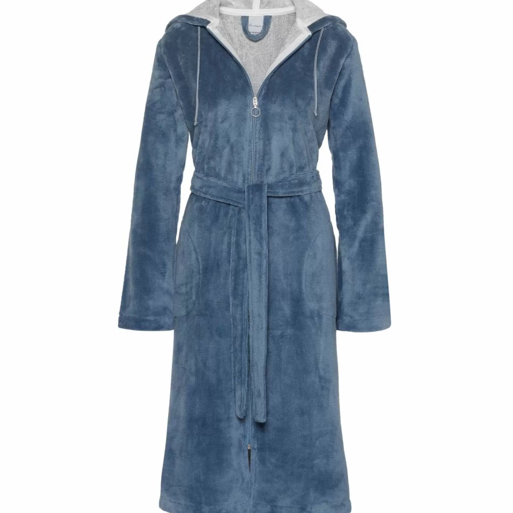 Vandyck Short Bathrobe*Duchess Bathrobe Color China Blue-406 (Bage17203)