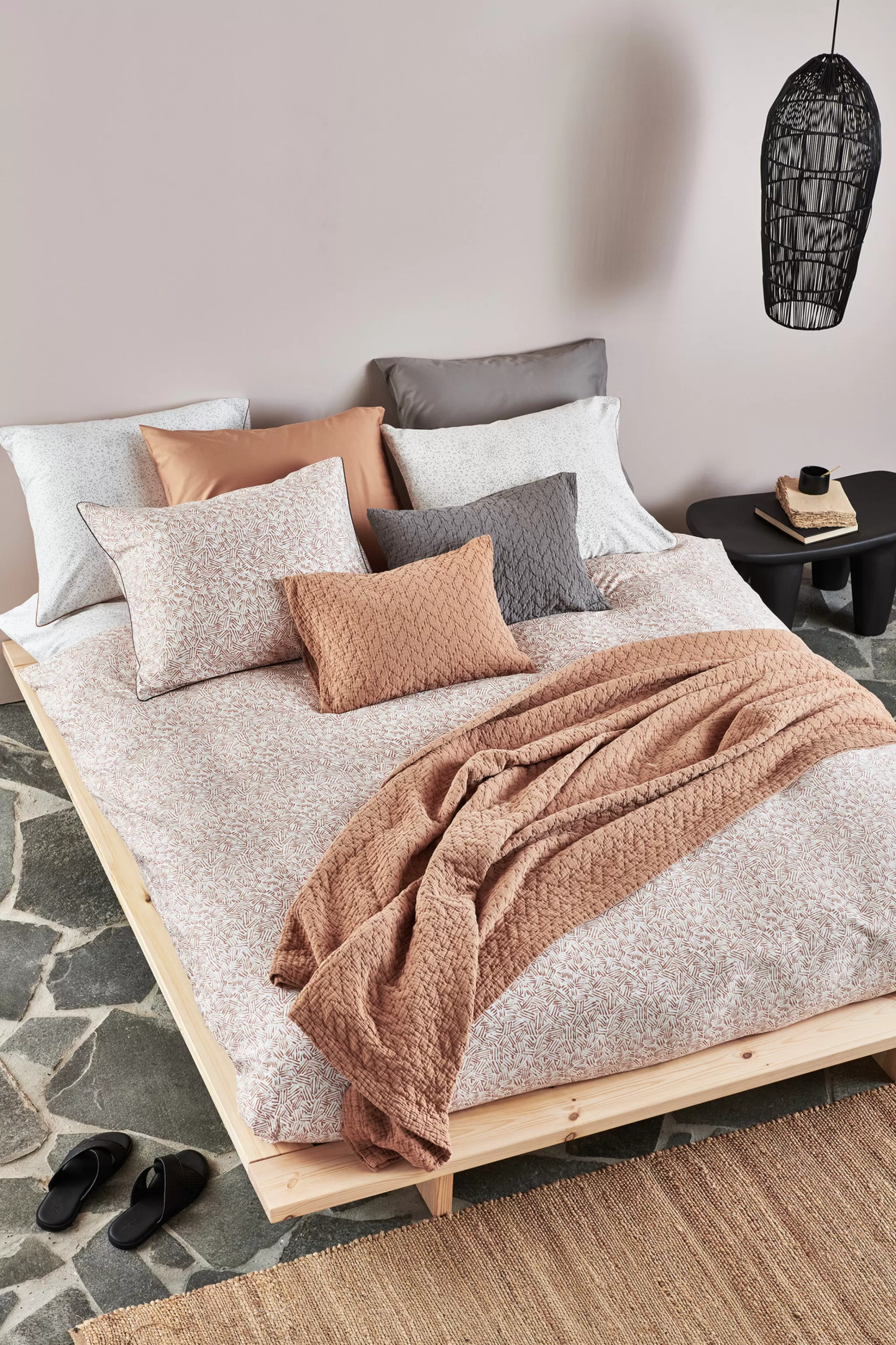 Best Duvet Cover Home 93 Toffee 200X220 Cm (Satin Cotton) Hcsa22193 2 Persons