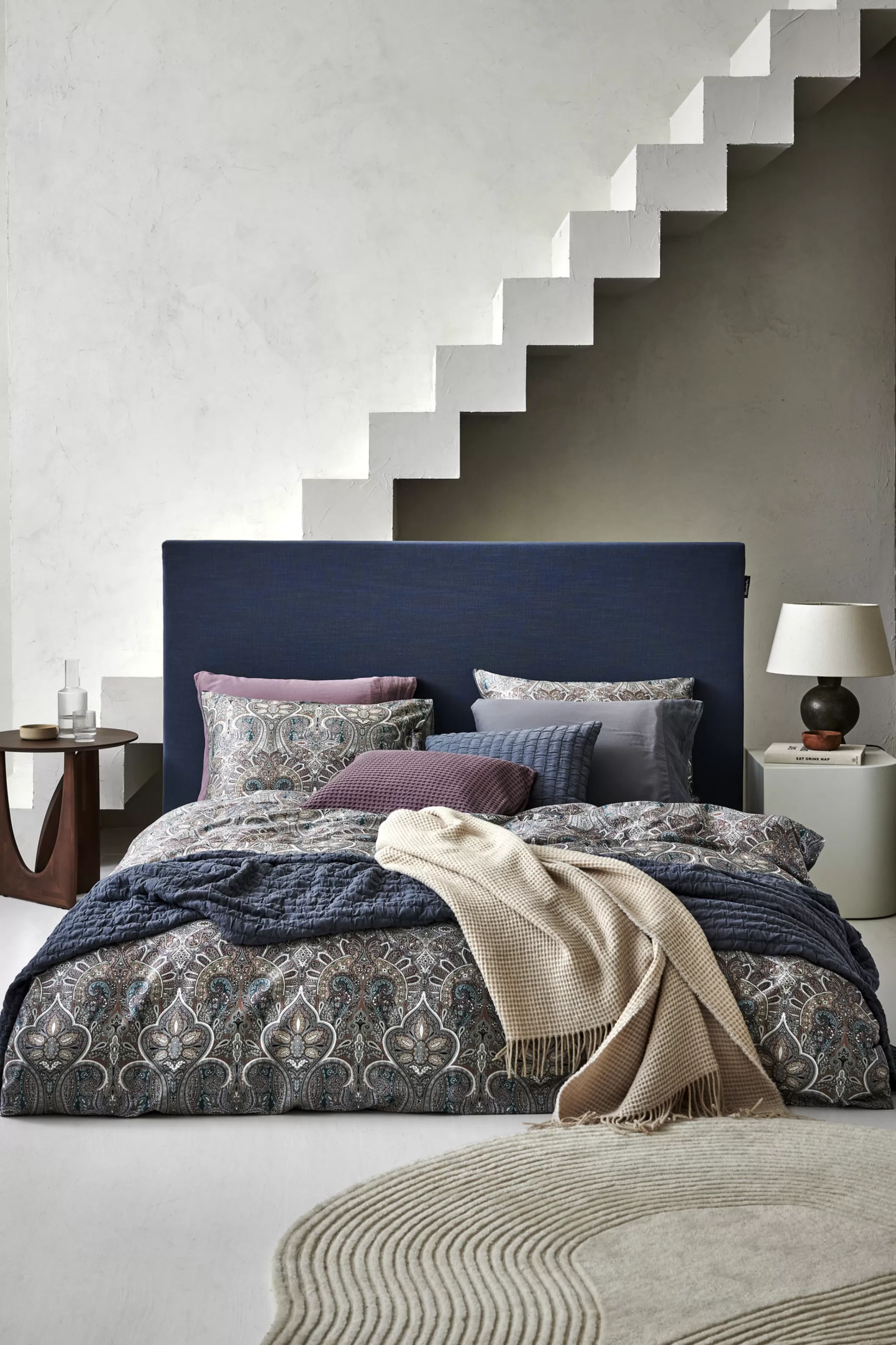 Clearance Duvet Cover Pure 07 Oceanview 200X220 Cm (Linen / Satin Cotton) Prsa17207 2 Persons
