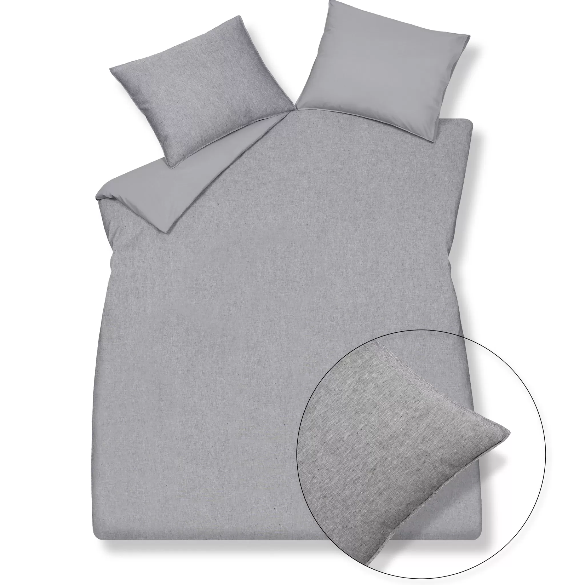 Store Duvet Cover Pure 29 Gray 140X220 Cm (Linen / Cotton) Prsa19129 1 Person