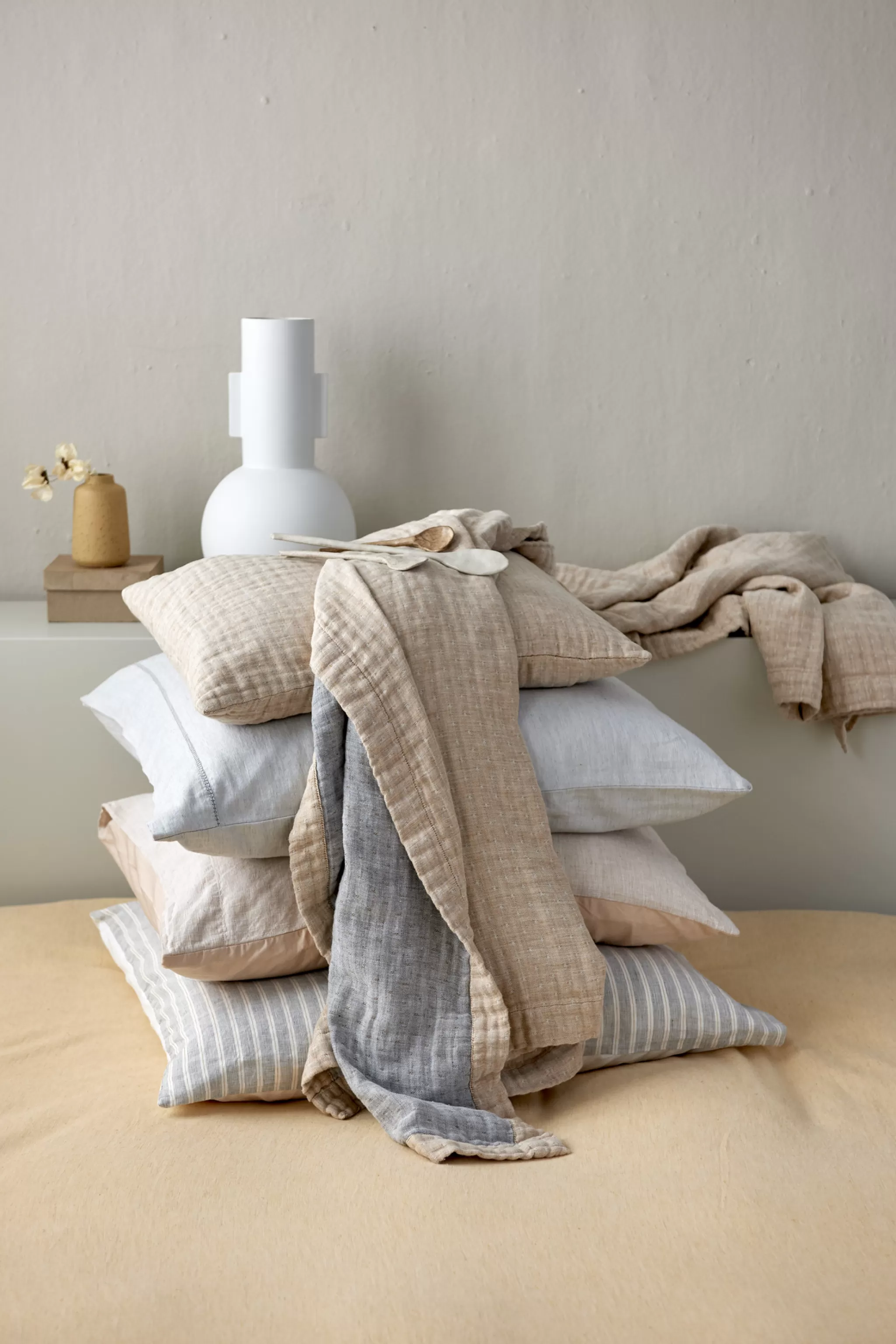 Cheap Duvet Cover Pure 40 Light Honey 200X220 Cm (Linen / Cotton) Prsa20140 2 Persons