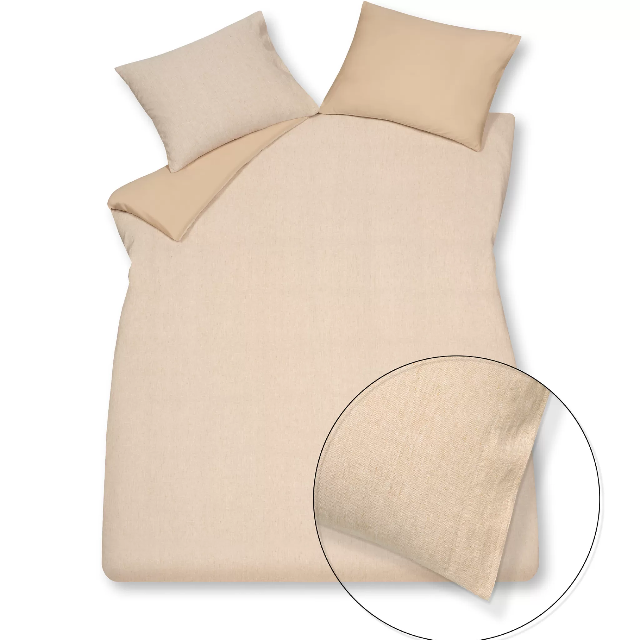 Best Sale Duvet Cover Pure 41 Light Honey 240X220 Cm (Linen / Cotton) Prsa20141 Twin Beds