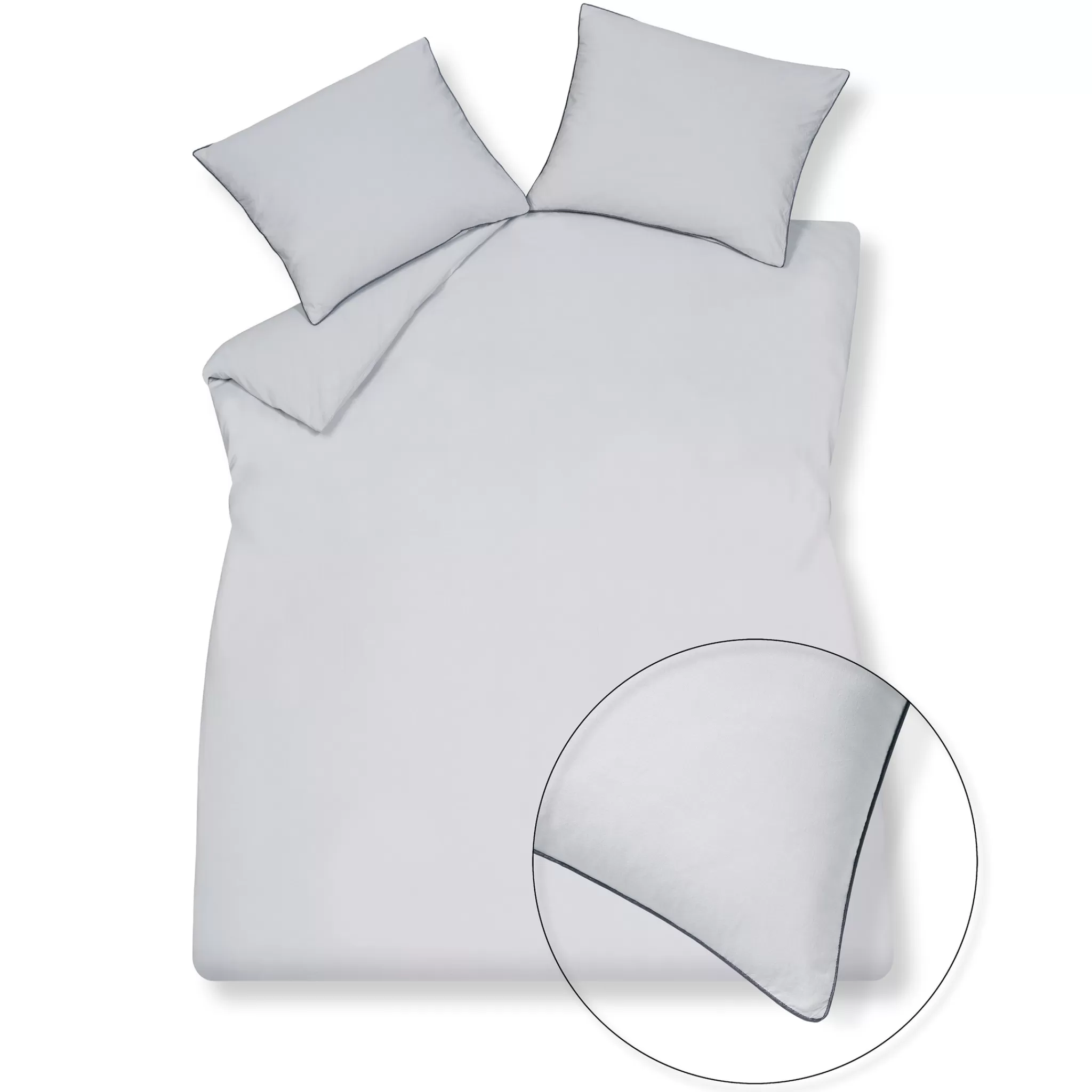 Best Sale Duvet Cover Pure 49 Silver Gray 200X220 Cm (Percale Cotton) Prsa20249 2 Persons