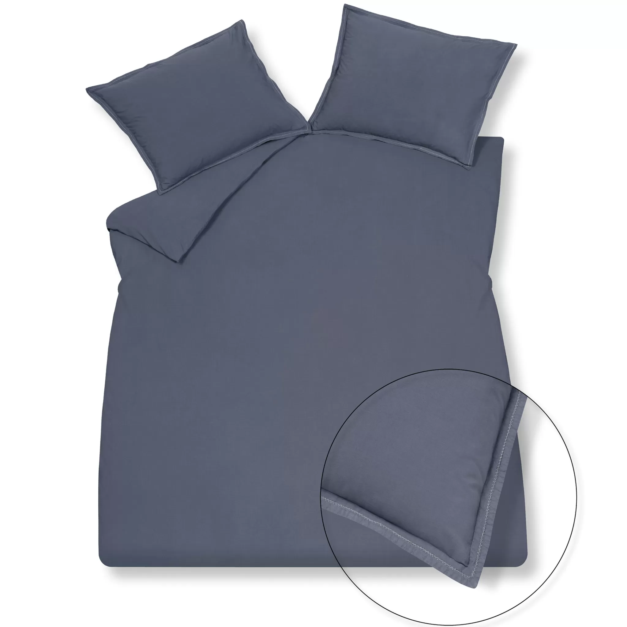Best Sale Duvet Cover Pure 50 Smoke Blue 200X220 Cm (Percale Cotton) Prsa20250 2 Persons