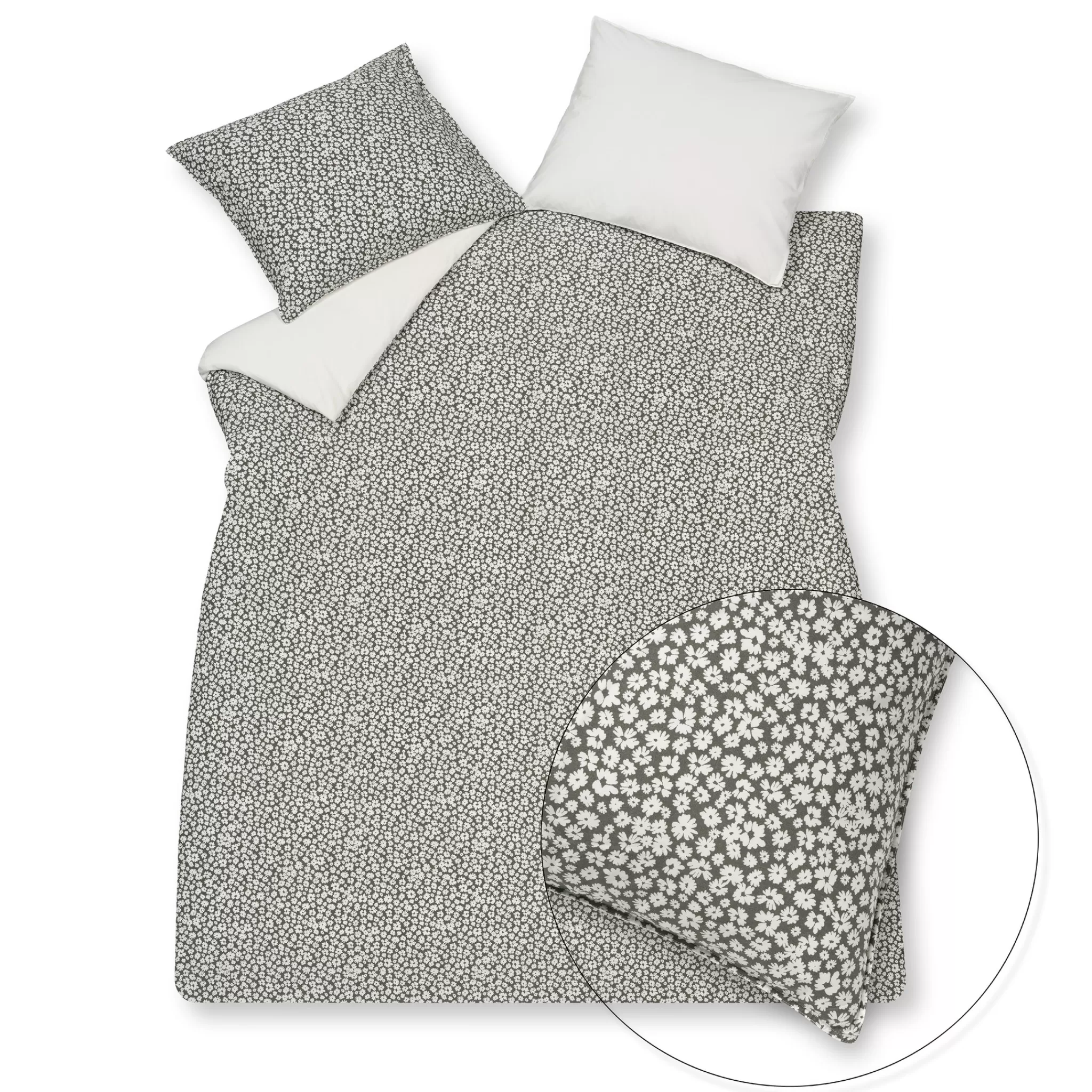 Hot Duvet Cover Pure 53 Anthracite 140X220 Cm (Percale Cotton) Prsa21153 1 Person