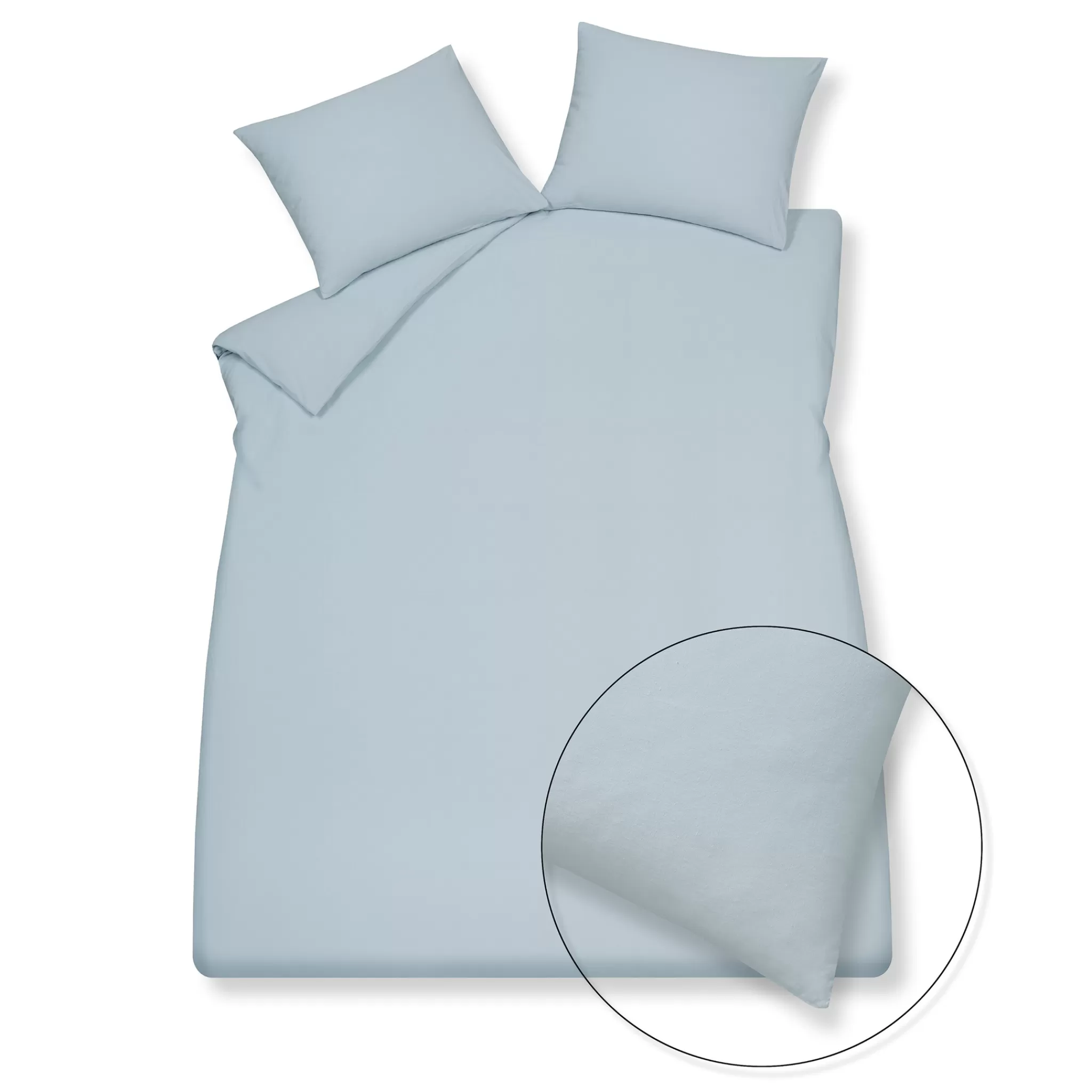 Hot Duvet Cover Pure 66 Powder Blue 200X220 Cm (Prsa23166) 2 Persons
