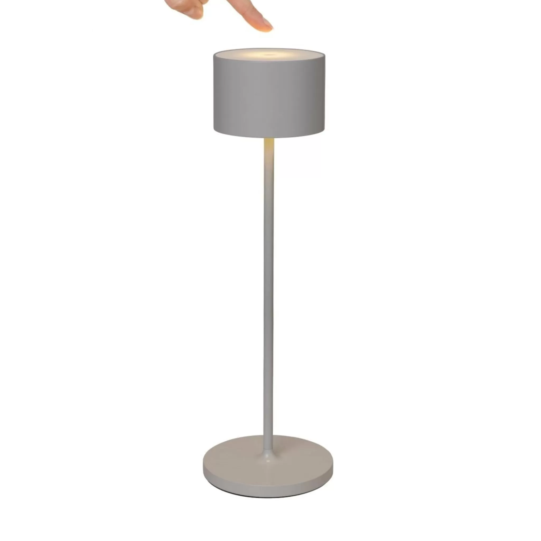 Best Farol Mobile Led Table Lamp Burned Metal (66216) Height 35.5 Cm Patio Lighting