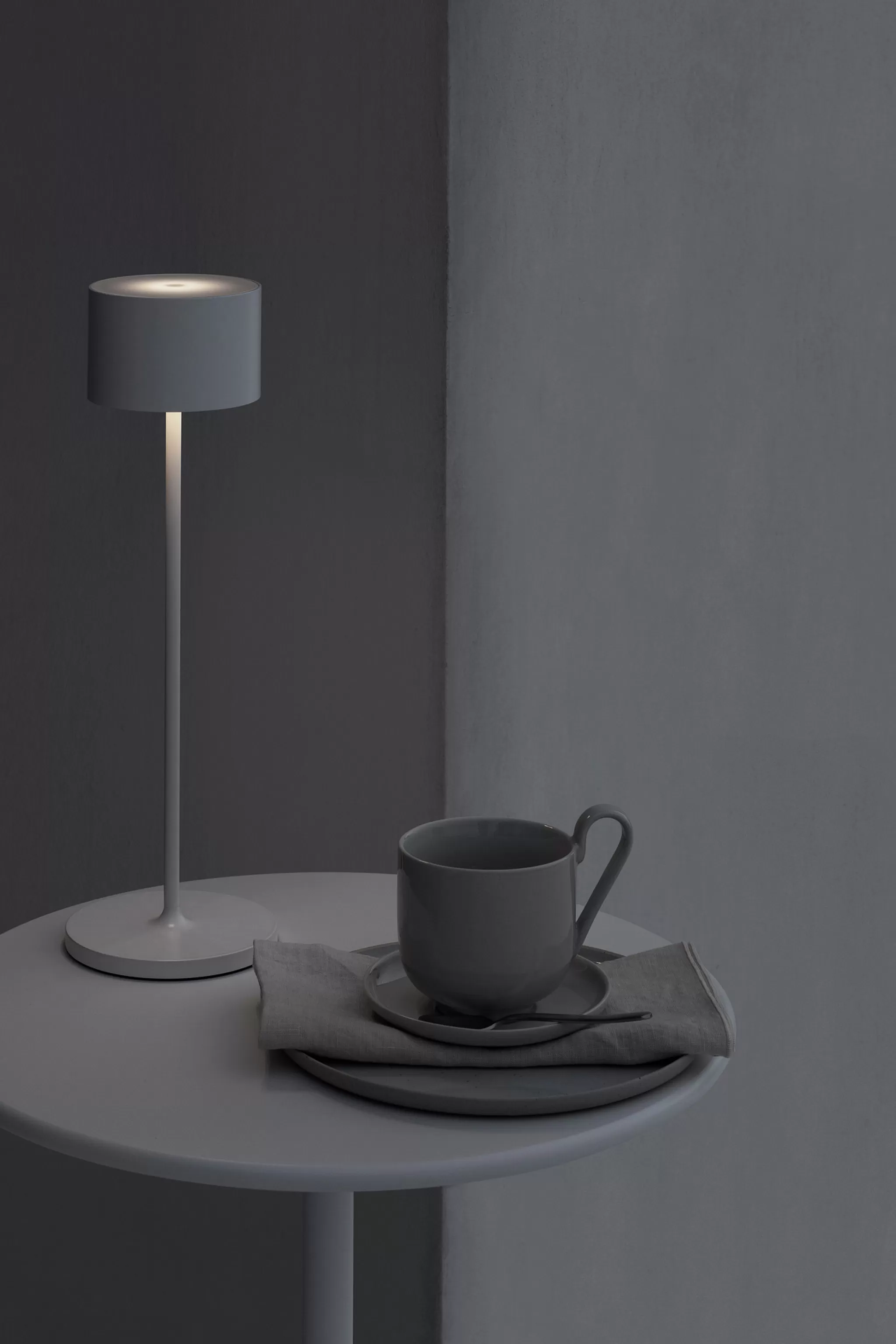 Shop Farol Mobile Led Table Lamp Warm Gray (66126) Height 35.5 Cm Patio Lighting