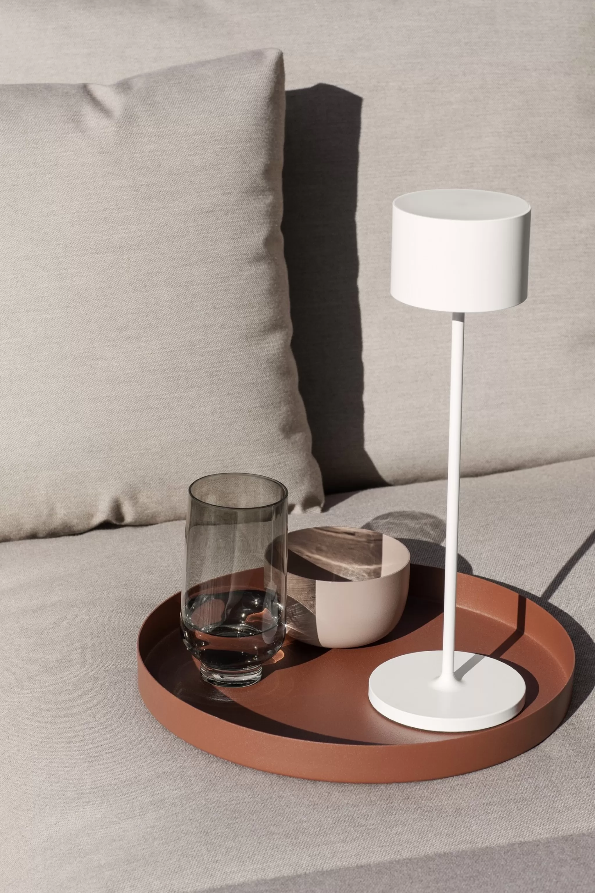 Cheap Farol Mobile Led Table Lamp White (66124) Height 35.5 Cm Patio Lighting