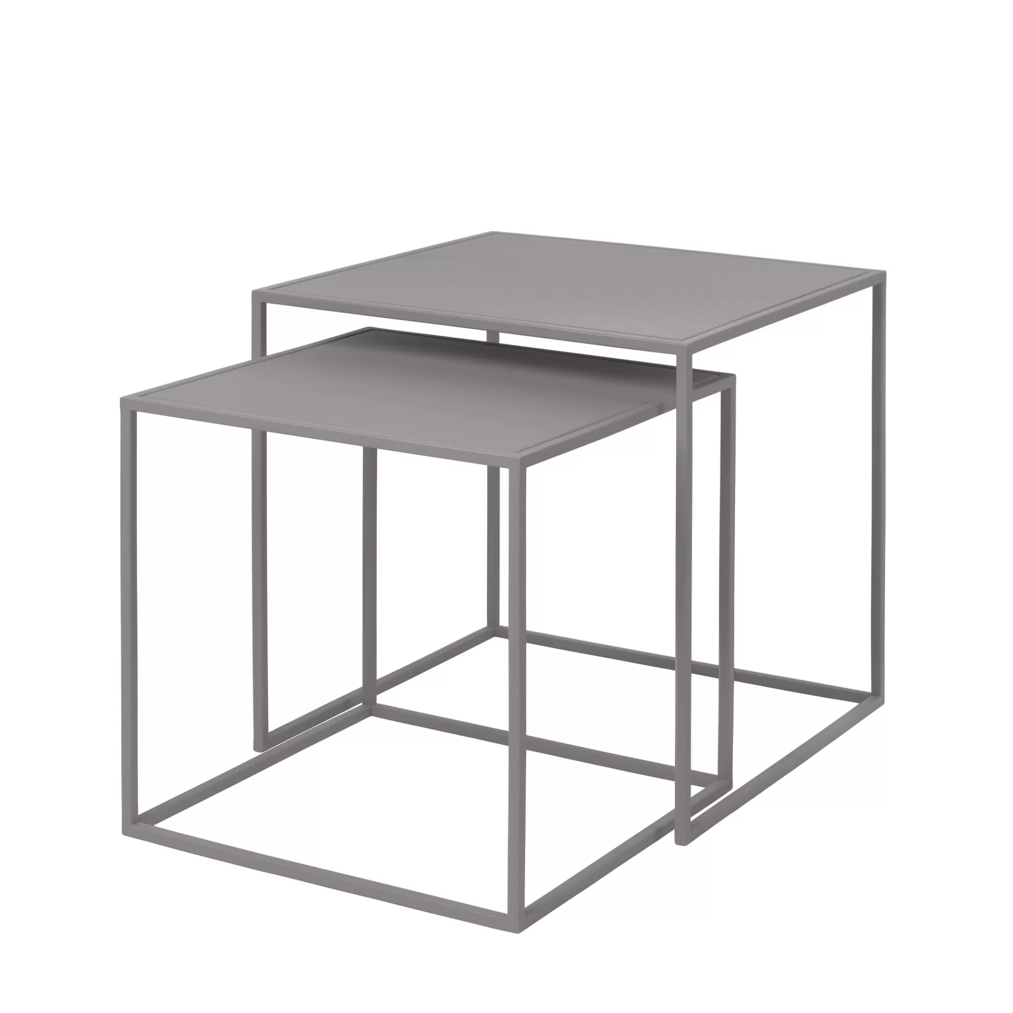 Blomus Small Furniture*Fera Set Of 2 Side Tables Color Mourning Dove (65989)
