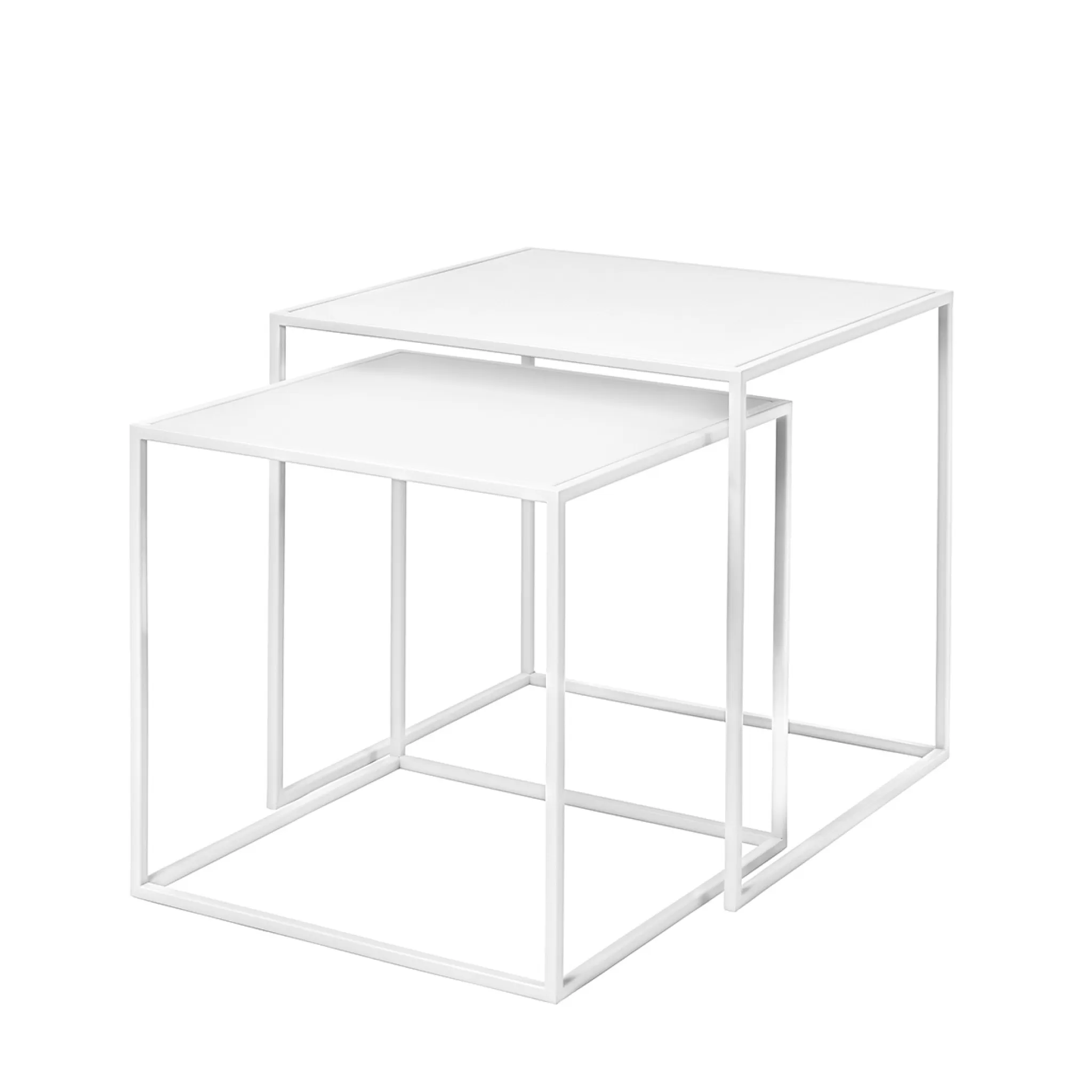 Blomus Small Furniture*Fera Set Of 2 Side Tables Color White (66198)