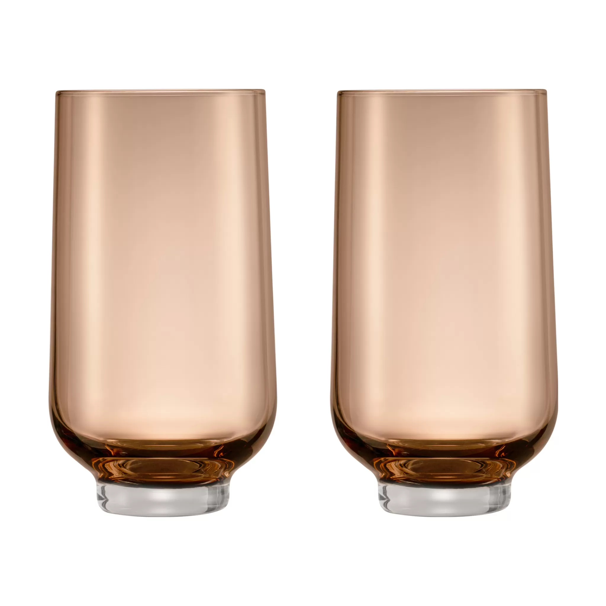 Blomus Drinking Glasses*Flow Long Drink Glasses Color Coffee (64302) Set/2