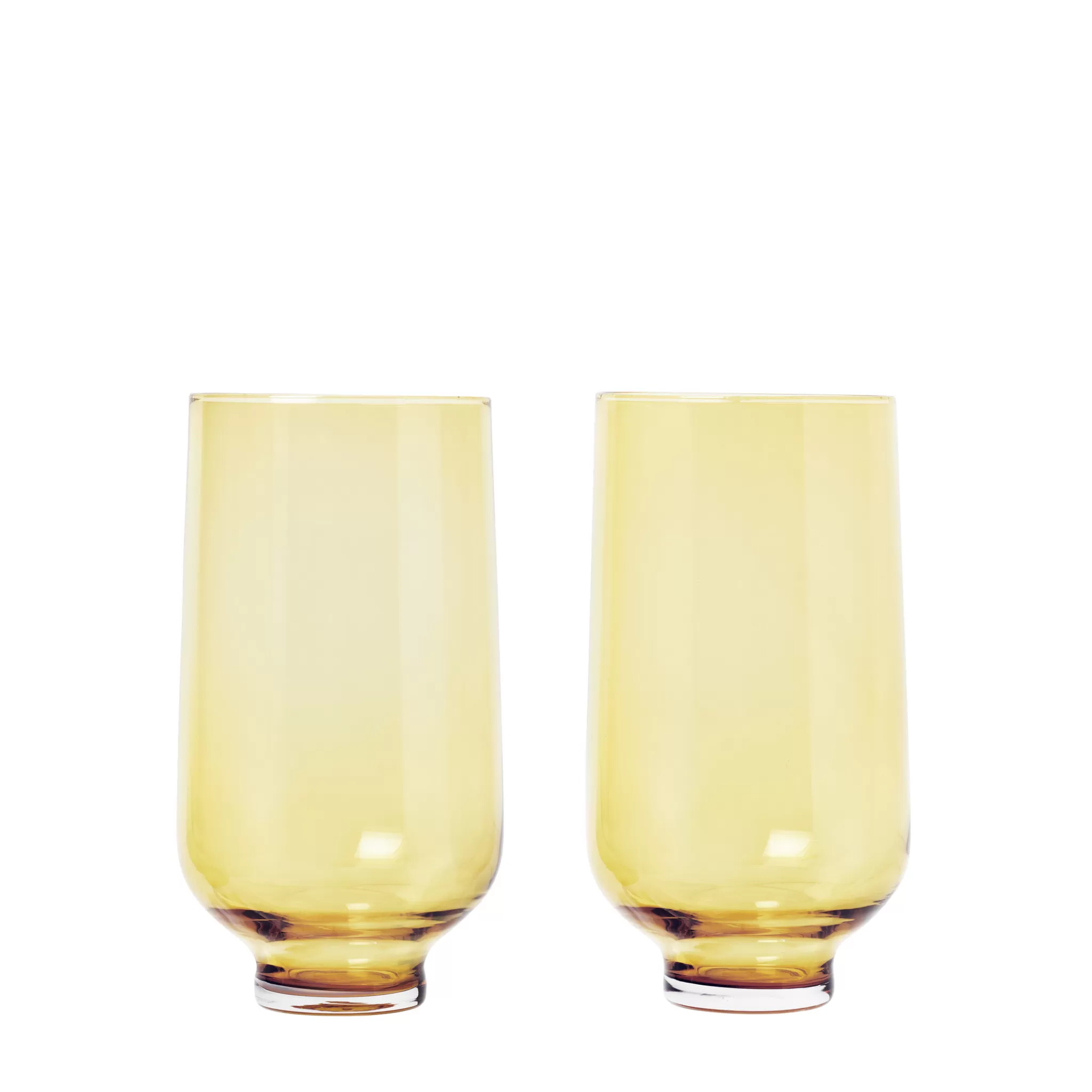 Blomus Drinking Glasses*Flow Long Drink Glasses Color Dull Gold (63922) Set / 2