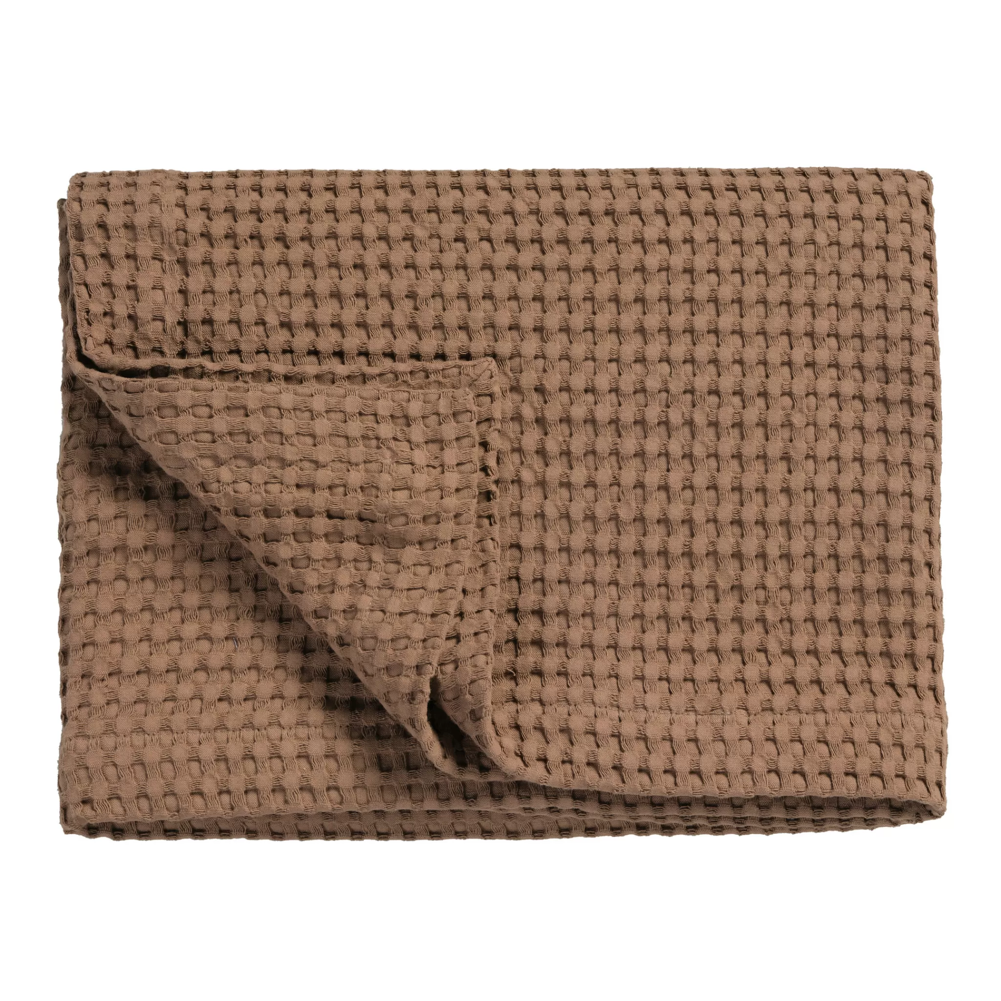 Clearance Home Pique Waffle Blanket 270X250 Cm Brownie (Blmk16101) Bedspread