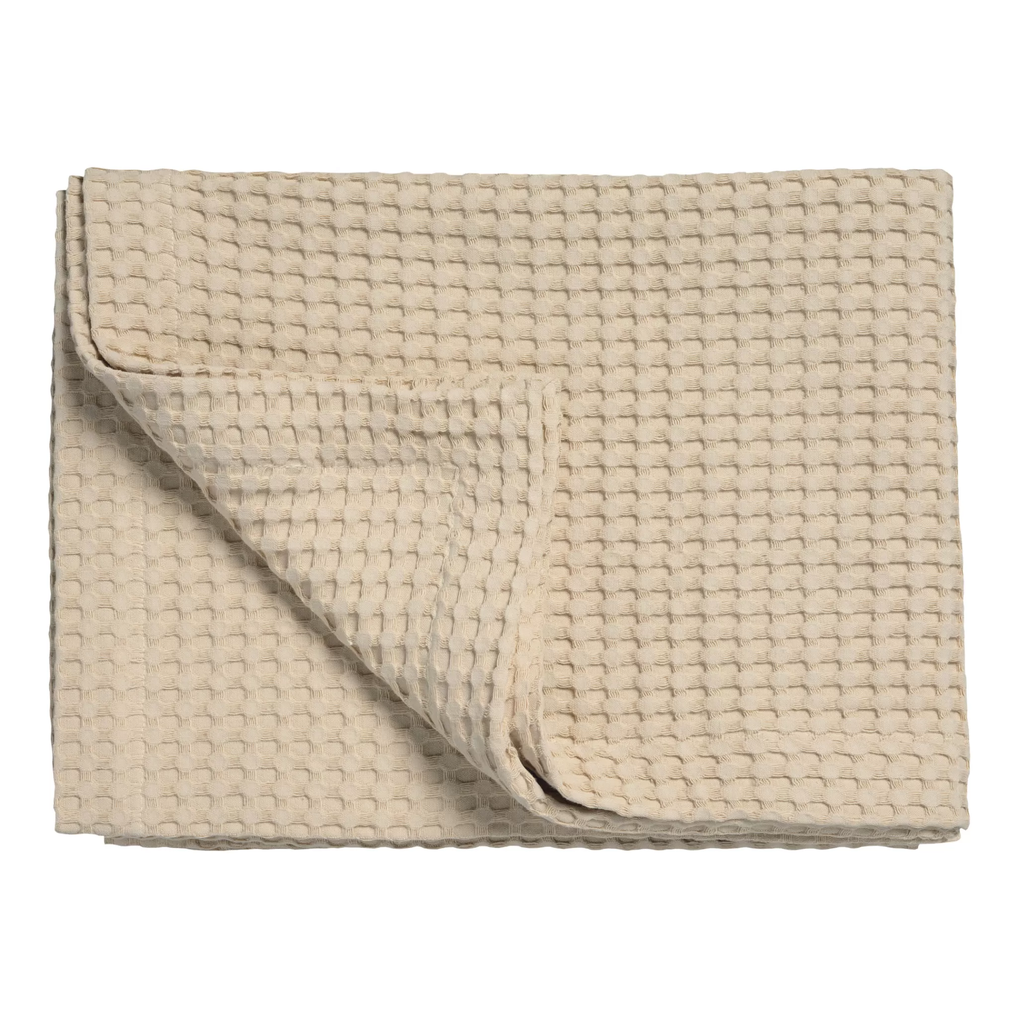 Clearance Home Pique Waffle Blanket 270X250 Cm Latte (Blmk16101) Bedspread
