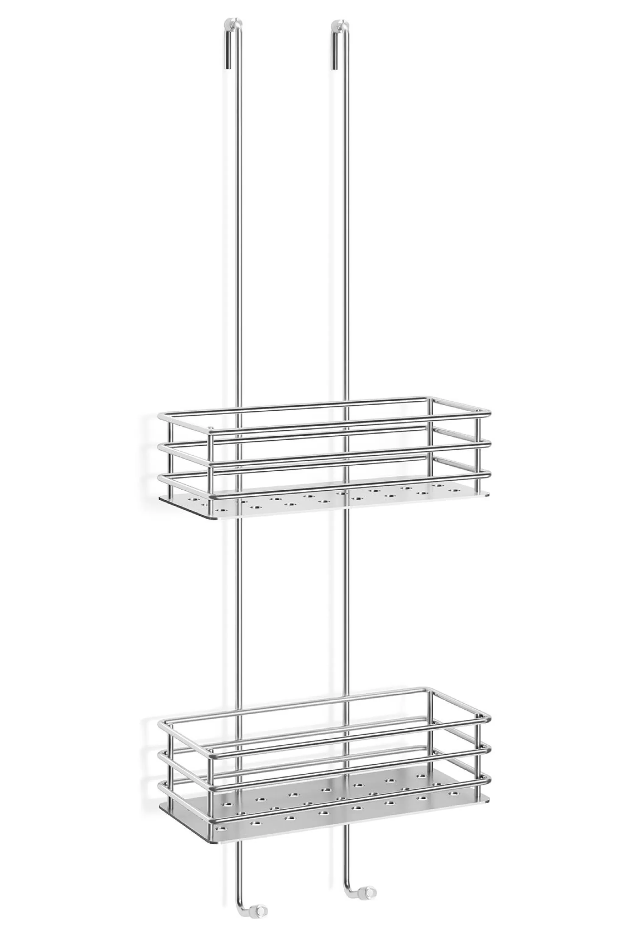 Zack Shower Basket*Iparo Shower Basket For Glass Wall 40401 (Gloss Stainless Steel)