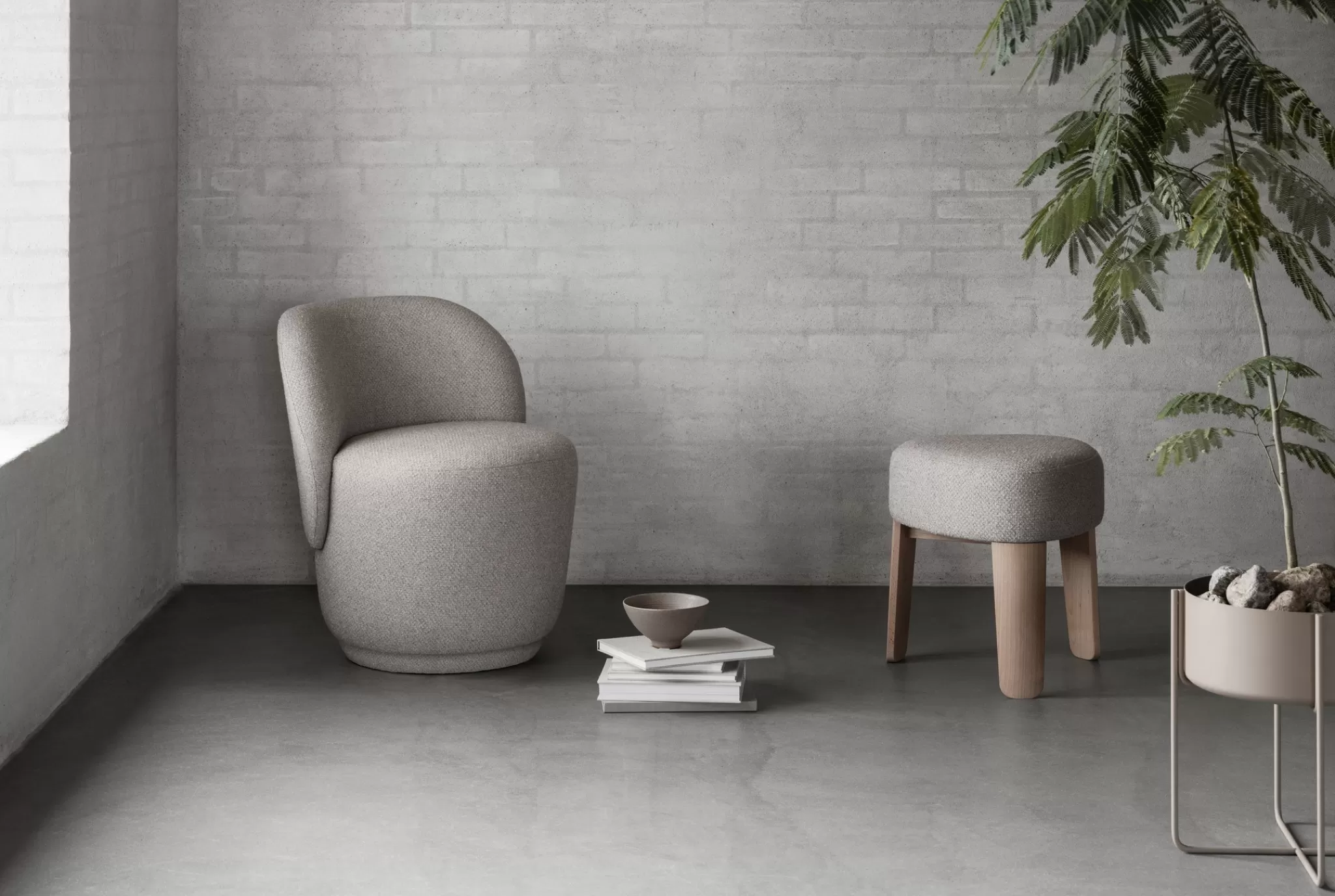 Blomus Small Furniture*Kuon Footstool Desert (Black) - 66939