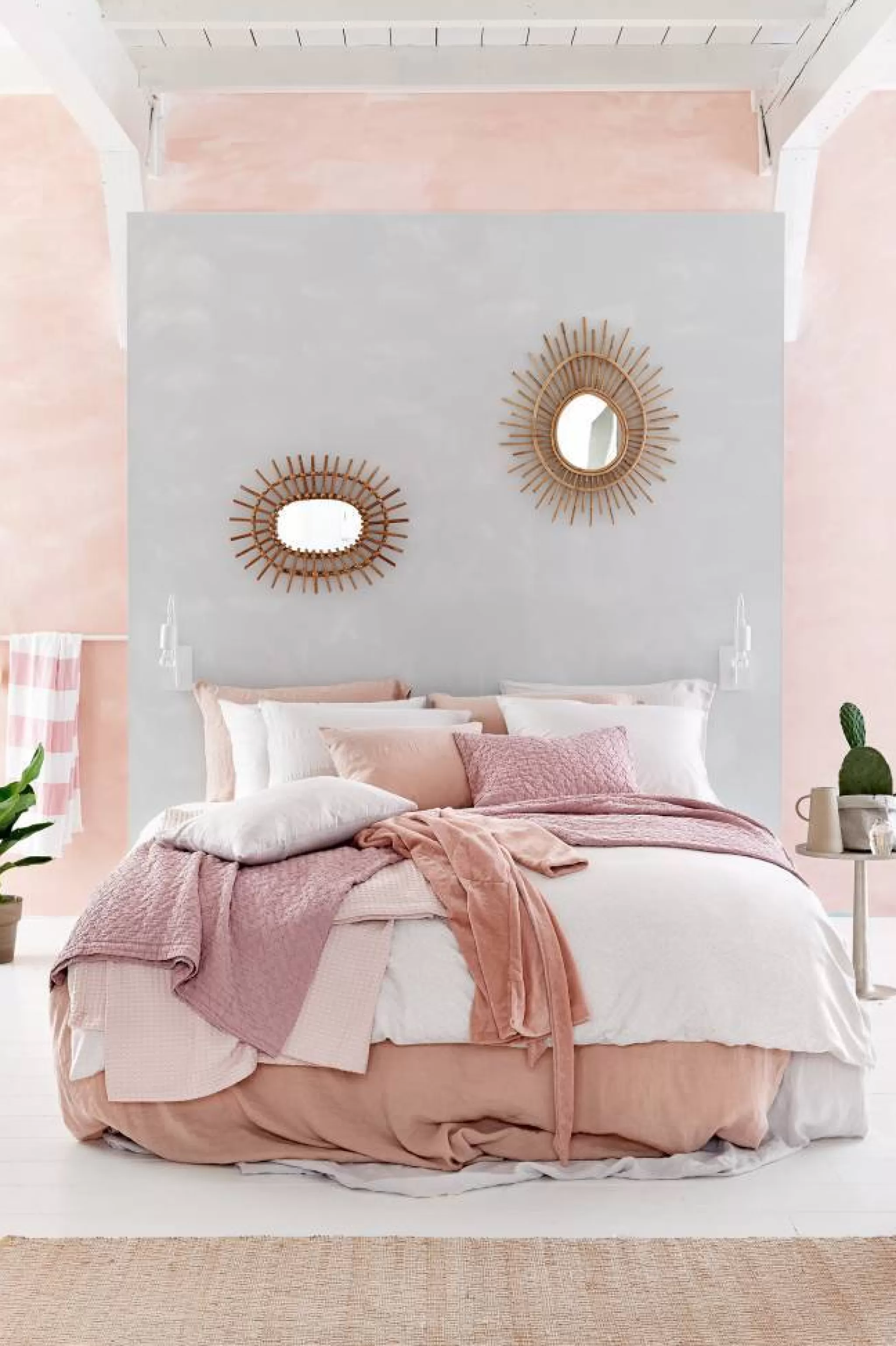 Best Sale Linen Duvet Cover 240X220 Cm Purity 79 Sepia Pink-144, Pink (Puco16179) Twin Beds
