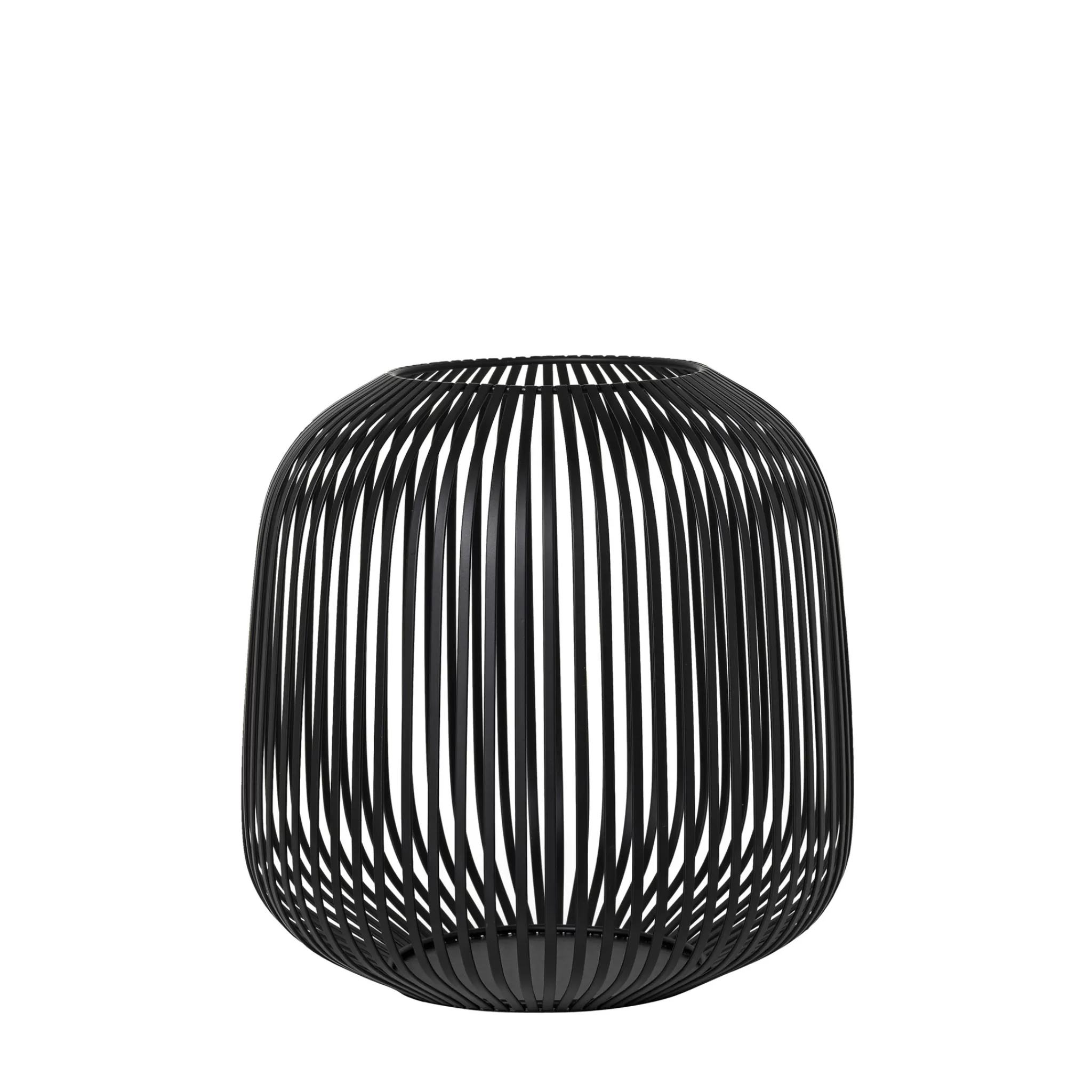 Clearance Lito Wind Light / Lantern Black Steel O27.5 Cm (65932) Medium Lantern