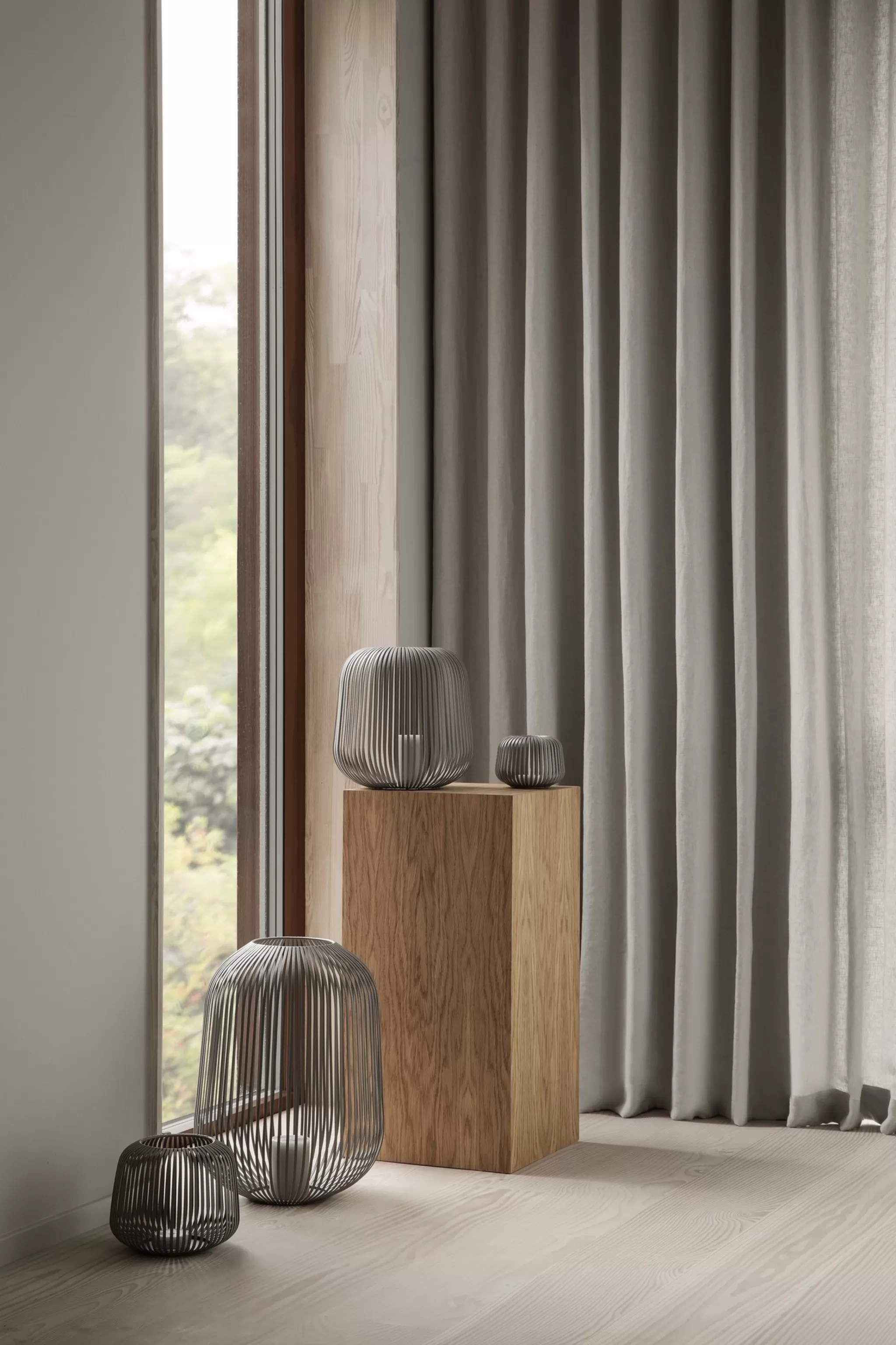 Sale Lito Wind Light / Lantern Color Steel Gray O13.5 Cm (66213) Extra Small Lantern