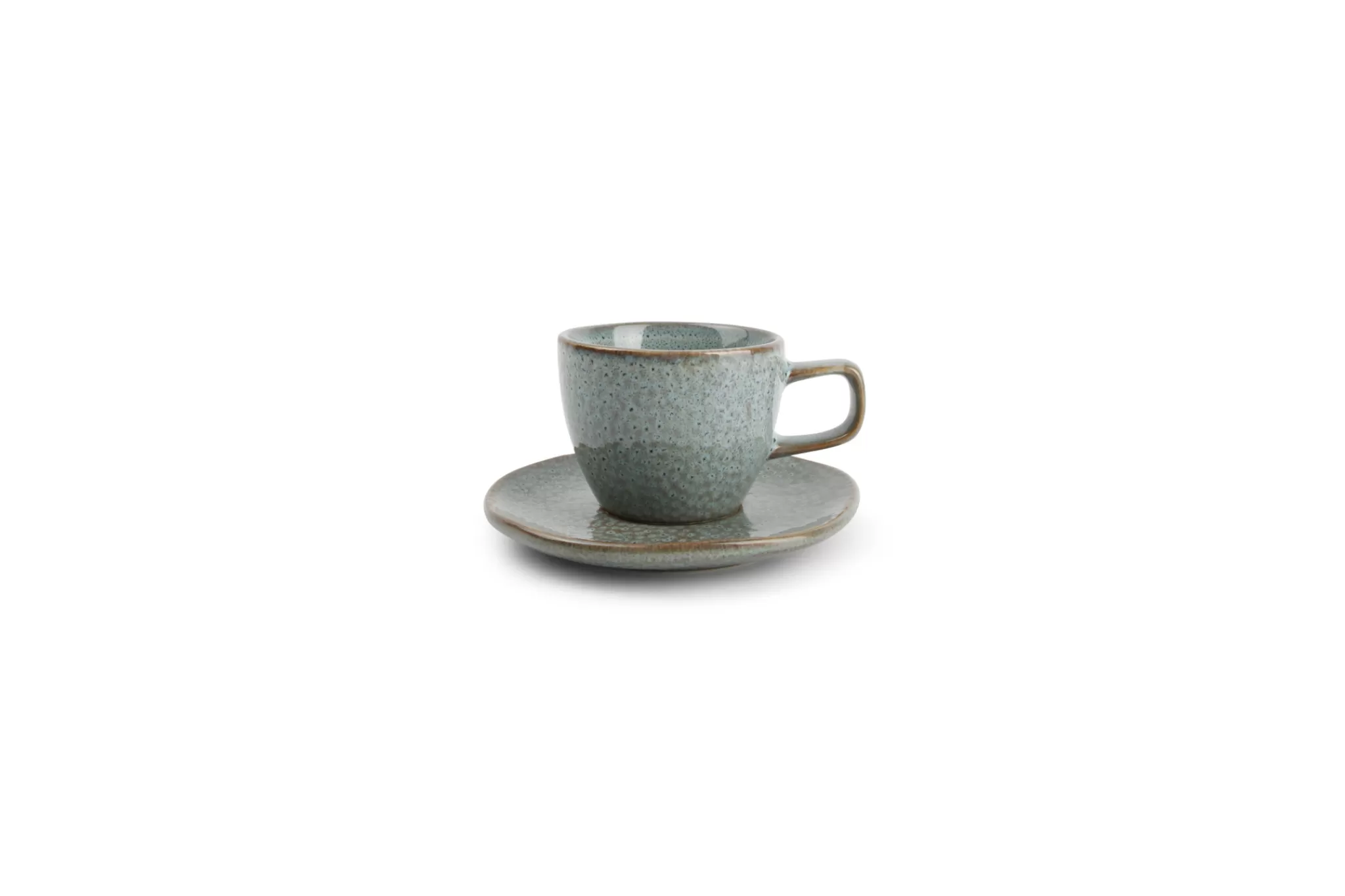 New Mielo Mocha Cup And Saucer 100 Ml Lagoon (Set/4) 840180 Mielo
