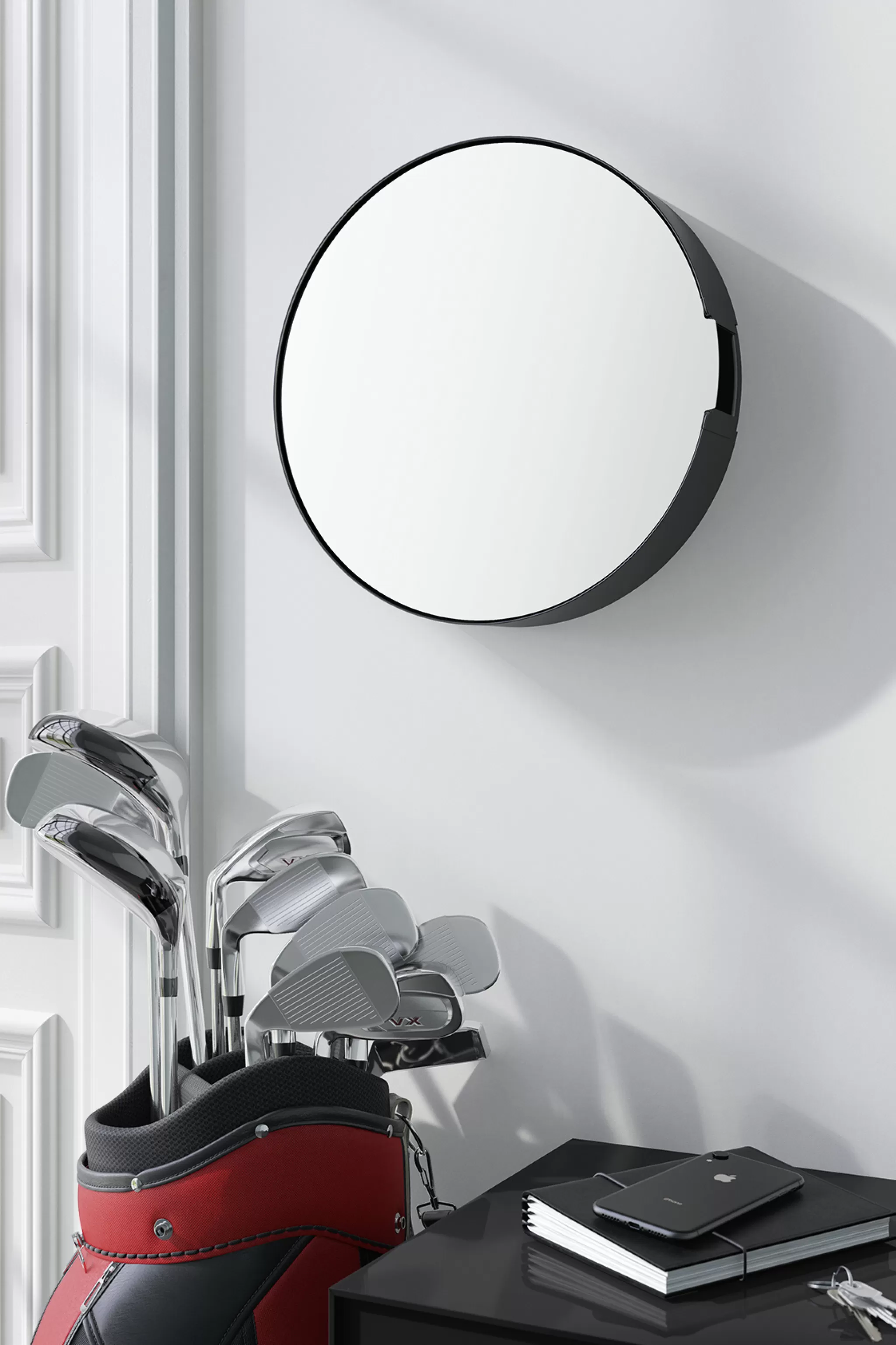 Zack Key Cabinet*Nolma Key Box With Mirror 28 Cm (Black) 50603