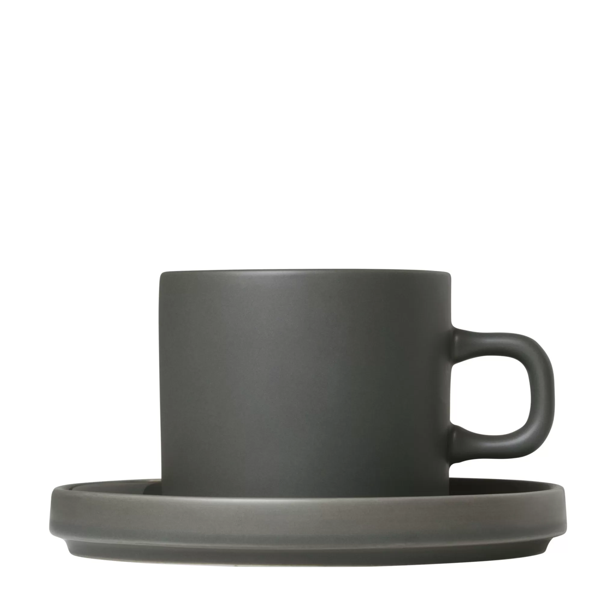 Flash Sale Pilar 2 200 Ml Coffee Cups With Agave Green Saucer (63909) Pilar