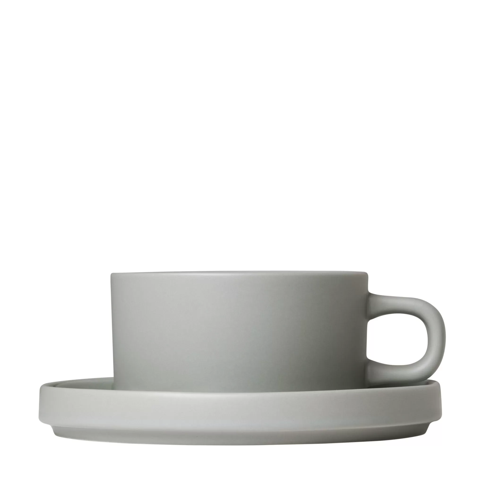Best Sale Pilar 2 Tea Cups 170 Ml With Saucer Mirage Gray (63912) Pilar