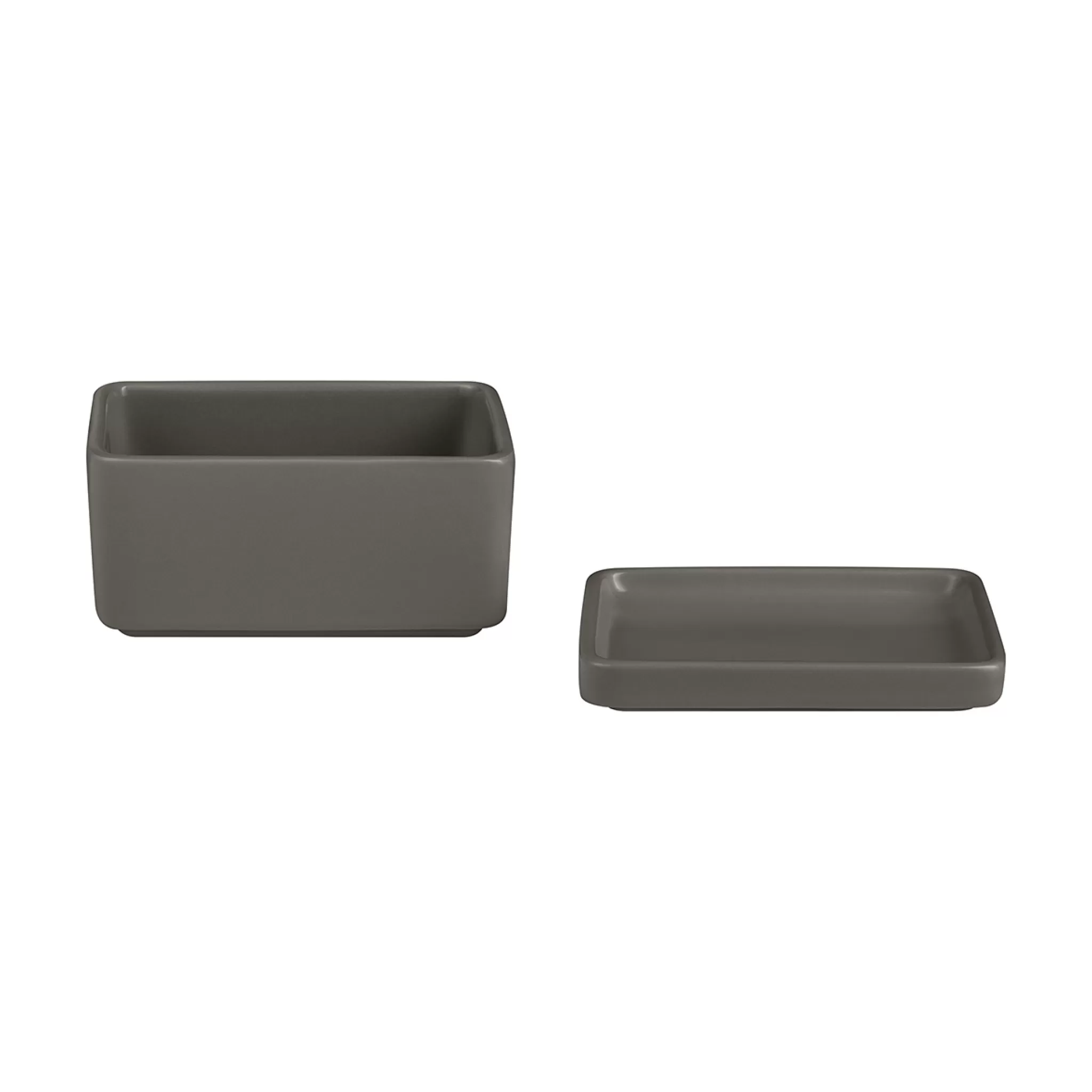 New Pilar Butter Dish Color Pewter (64370) Pilar