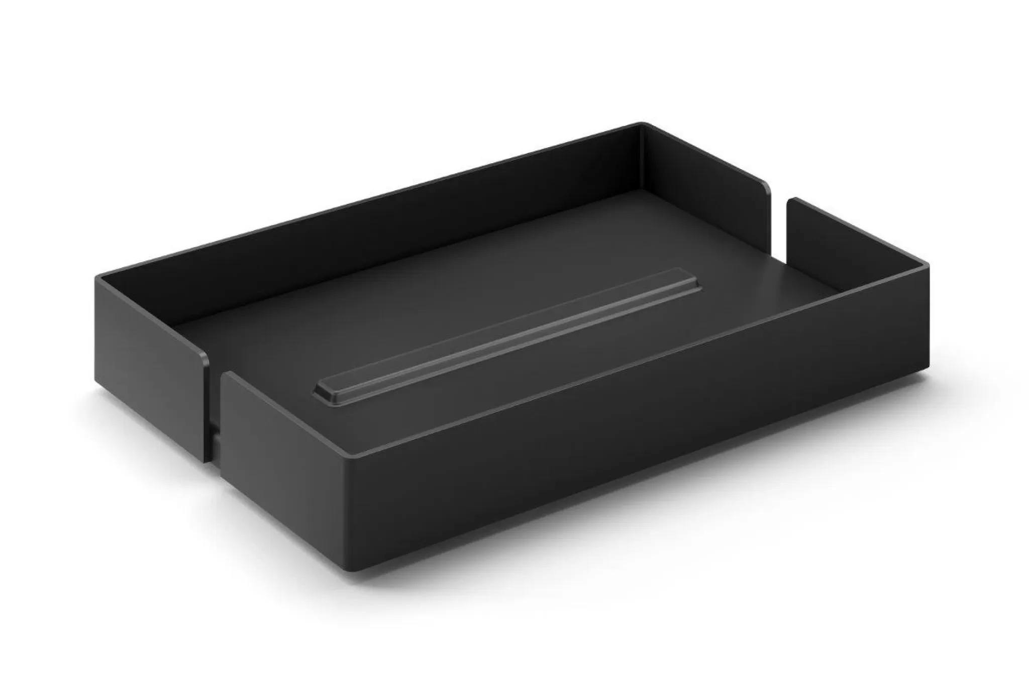 Zack Soap Dish*Potes Soap Dish (Powder-Coated Steel, Black)