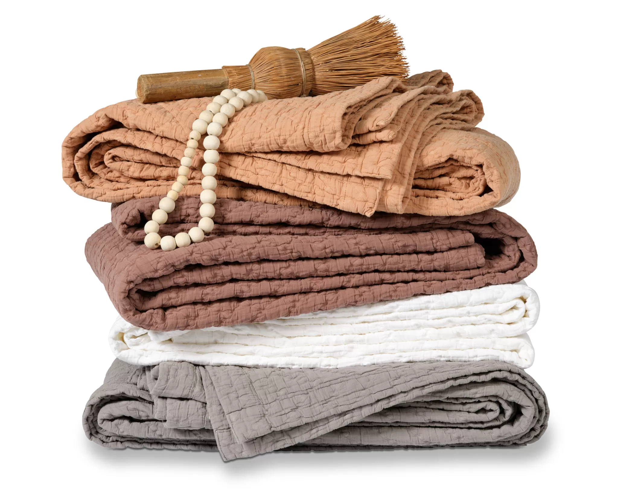 Shop Pure 10 Throw/Bedspread 180X260 Cm White (Cotton) Prsa17210 Bedspread