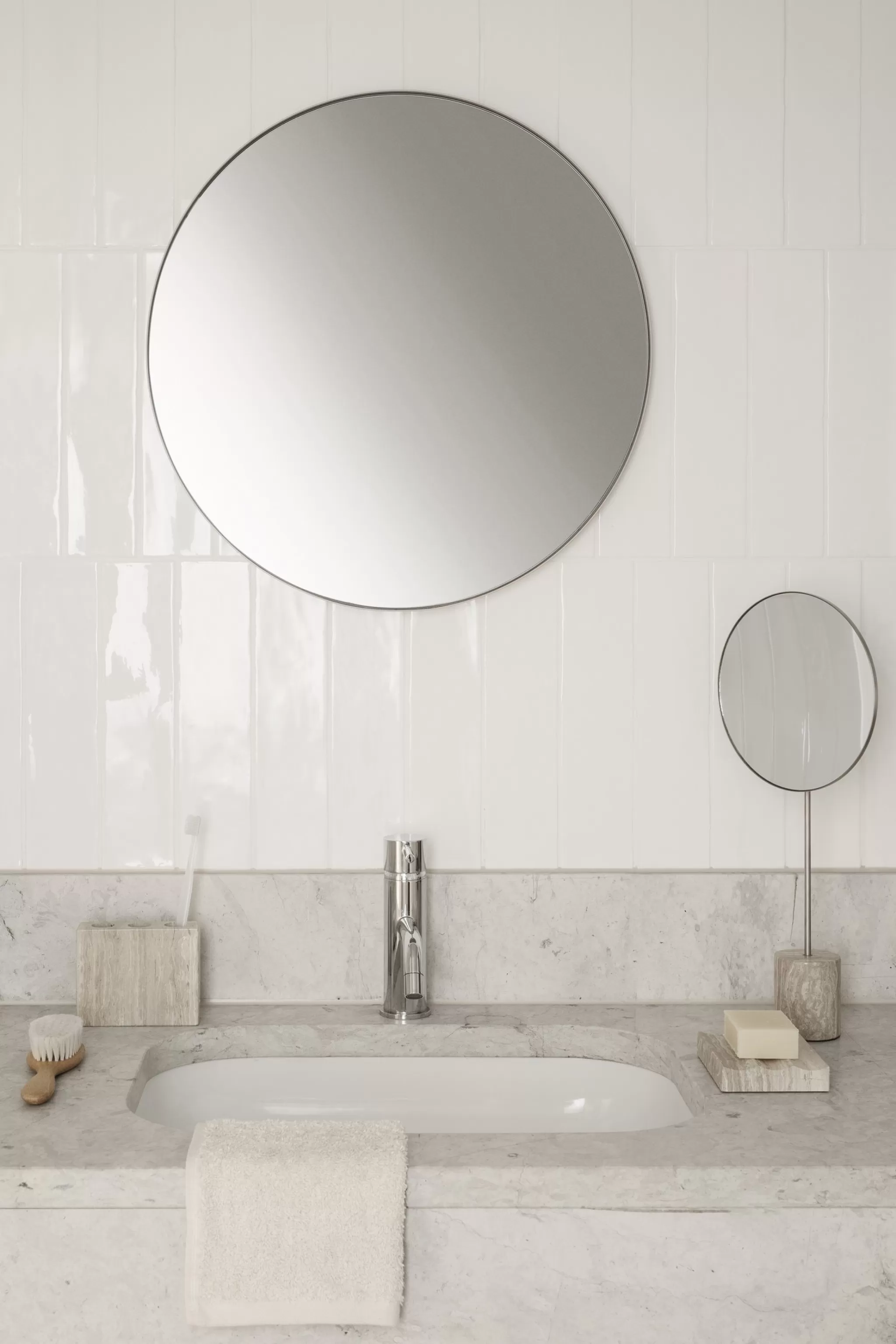 Blomus Wall Mirror*Rim Wall Mirror 50 Cm (Ashes Of Roses) 66001