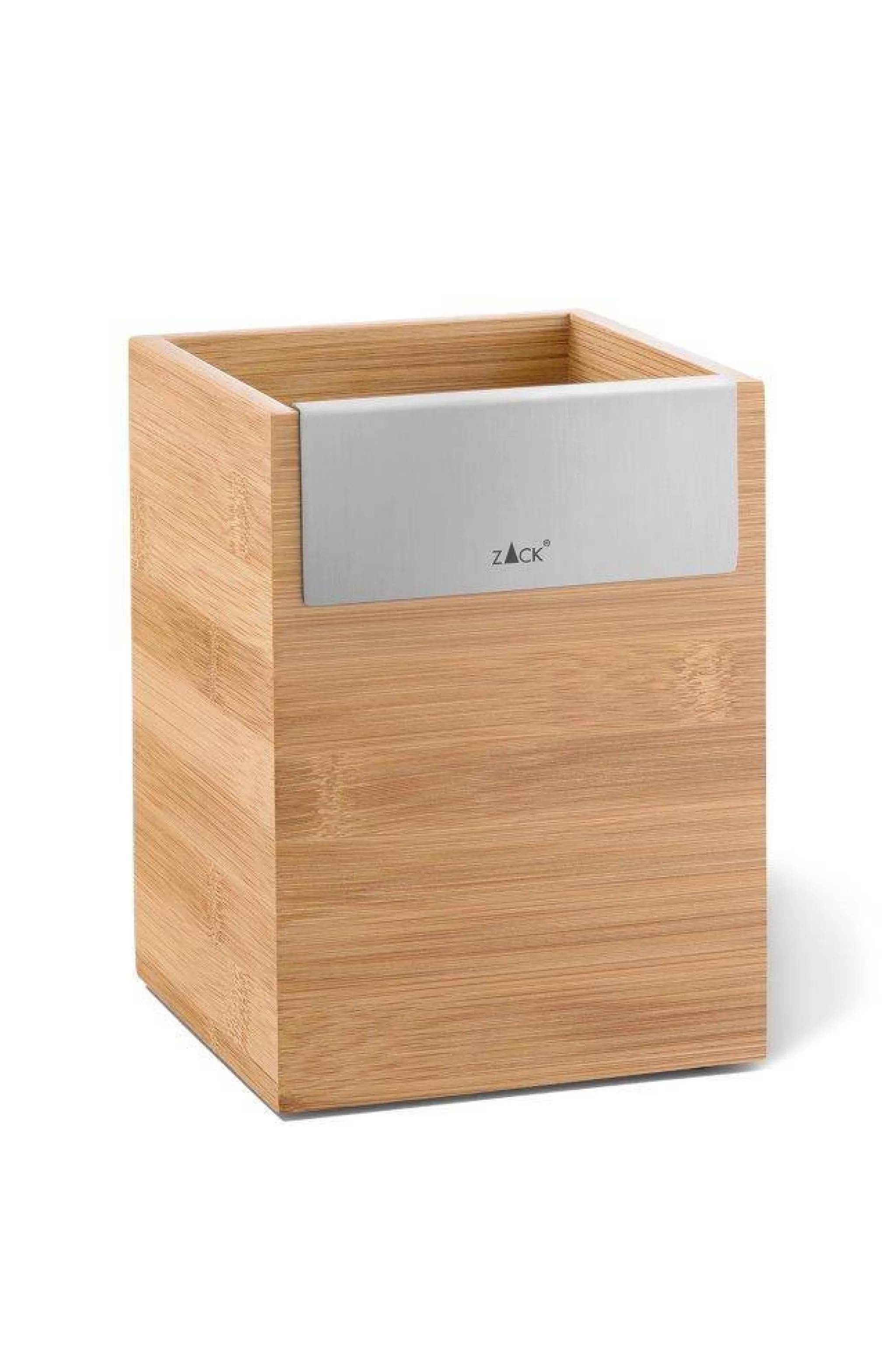 Zack Others*Scarta Storage Tray 12X12Cm Bamboo With Stainless Steel (1 Compartment) 20823