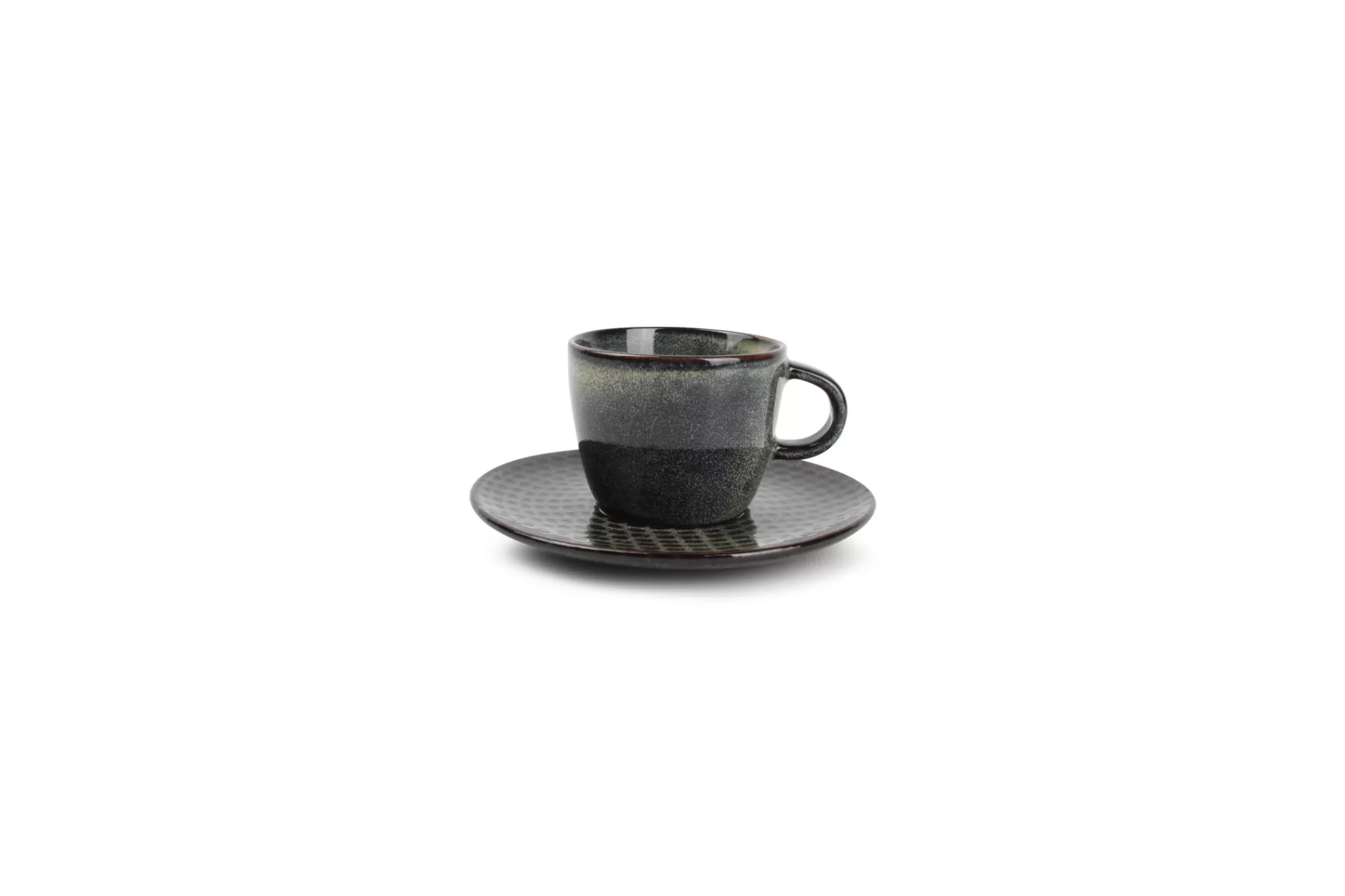 Online Stitch Espresso Cup And Saucer 90 Ml Blue/Green (Set/4) 850285 Stitch
